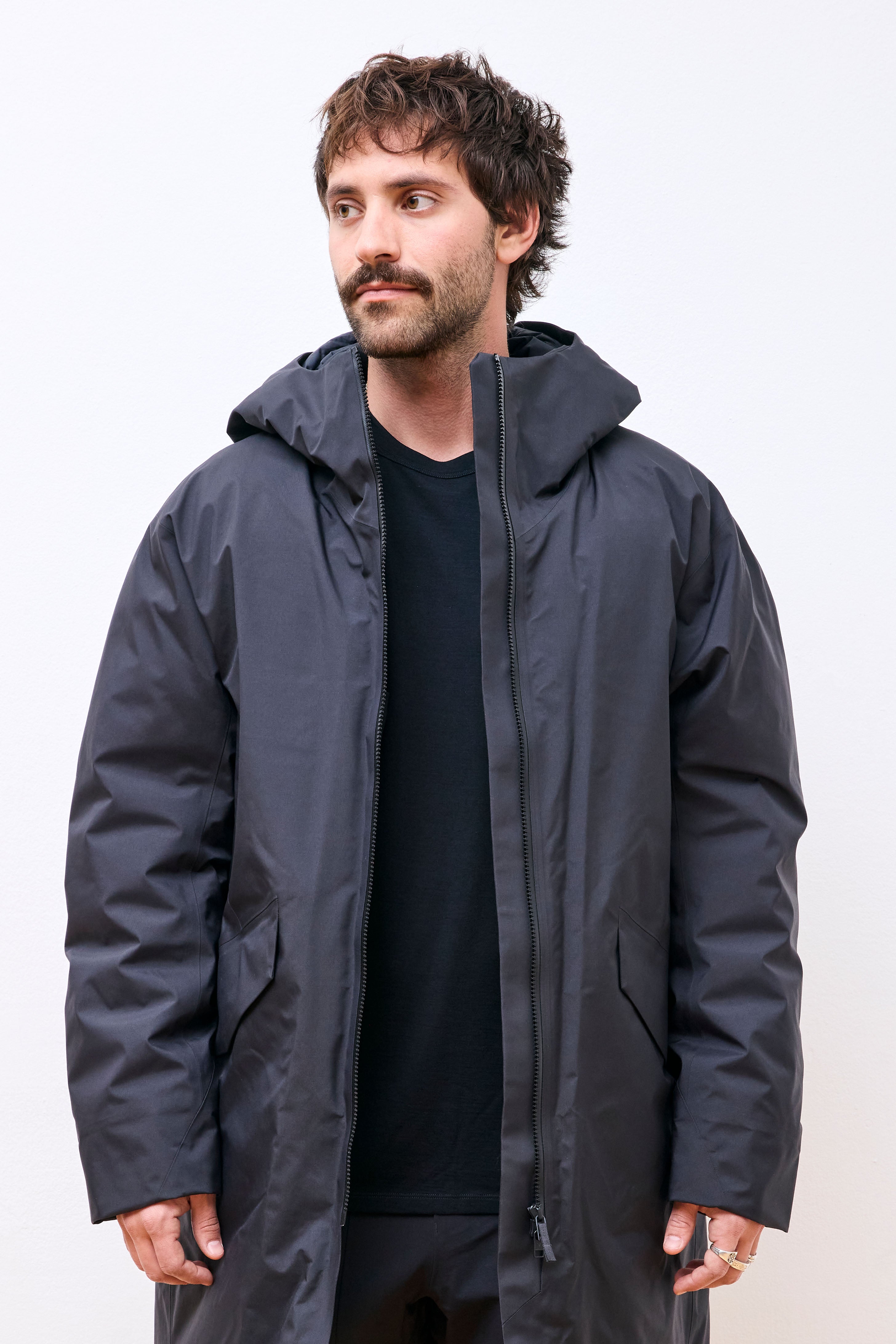 Monitor Down Coat M Black