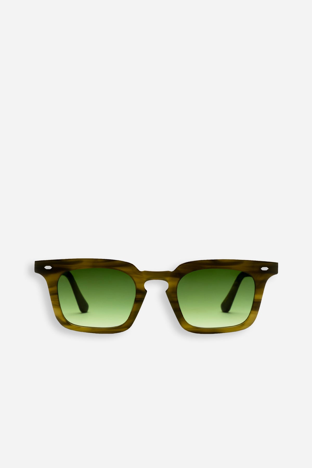 Hugo Olive Demi Green Gradient Lens