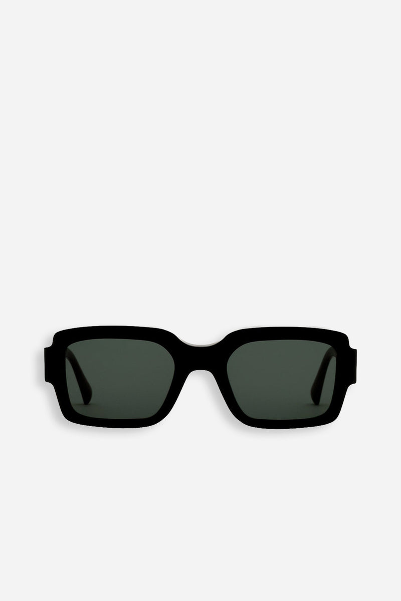 Apollo Black Green Solid Lens