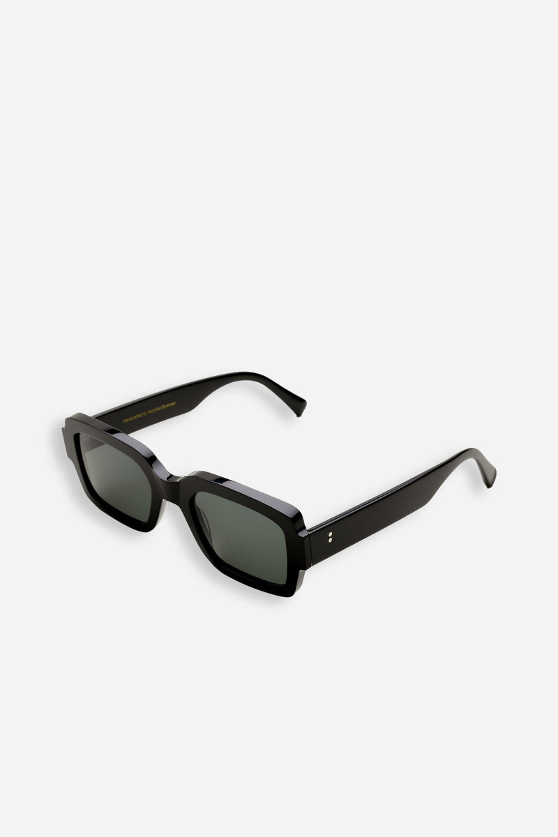 Apollo Black Green Solid Lens