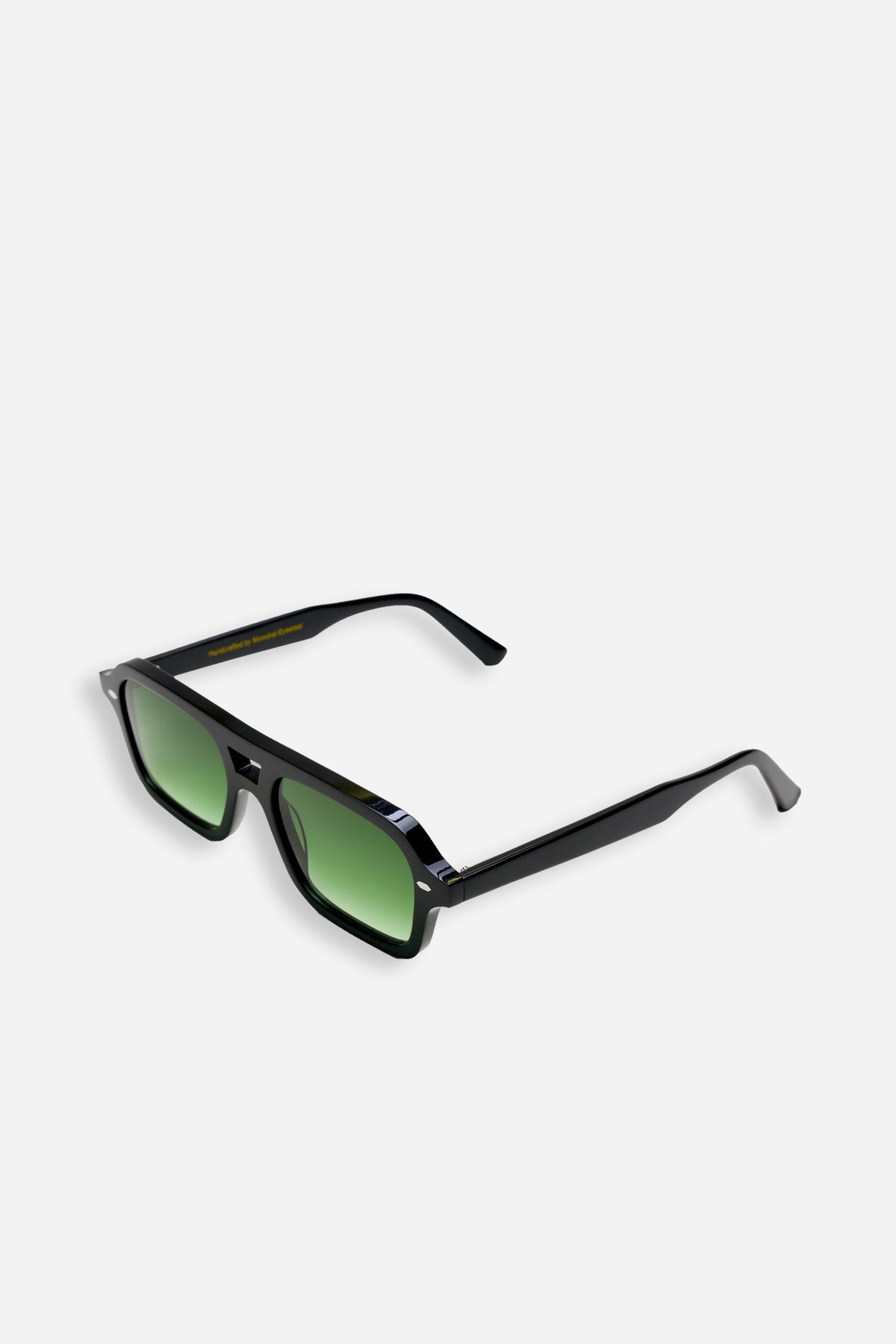 Arvid Black Green Gradient Lens