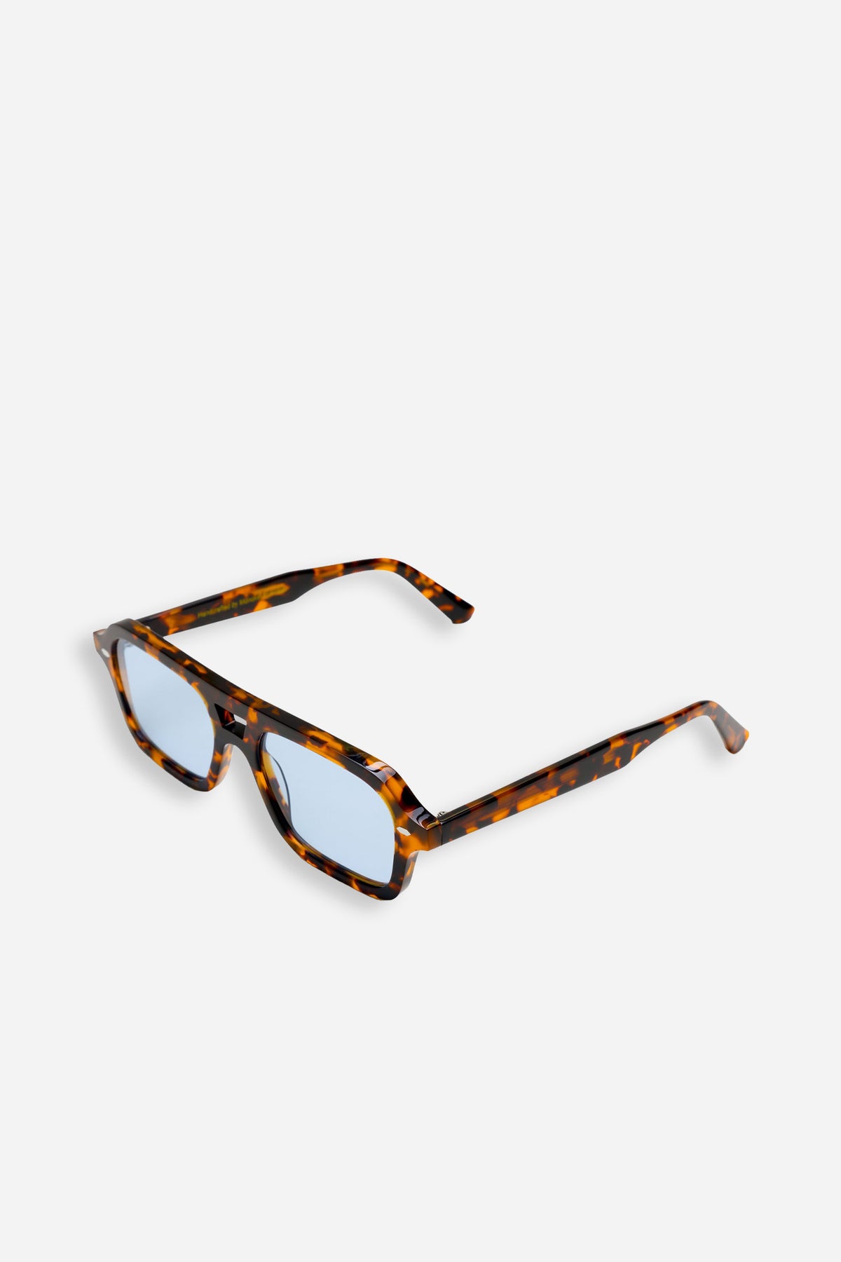Arvid Havana Blue Solid Lens