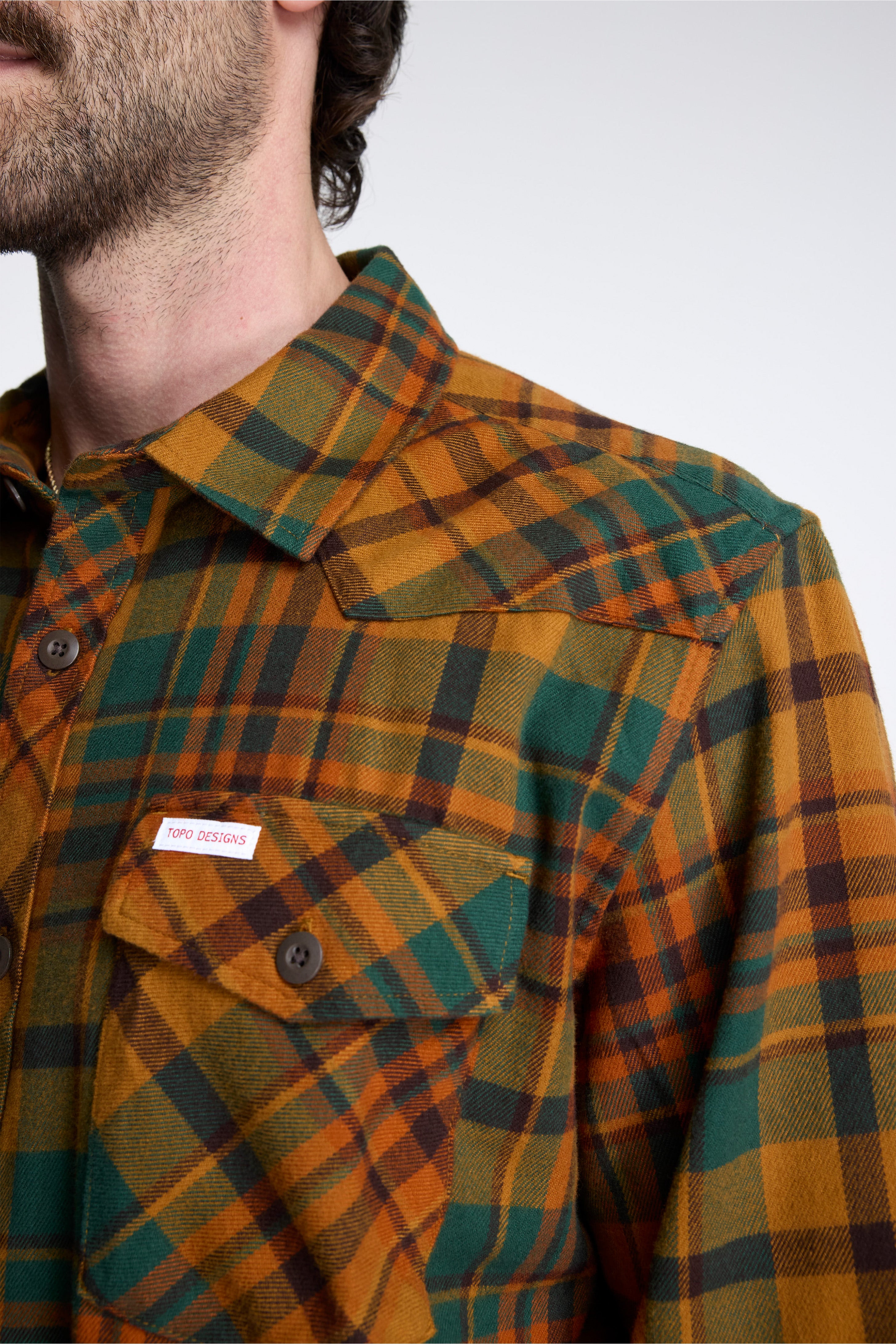 Mountain Shirt Long Sleeve Mens Chai Multi