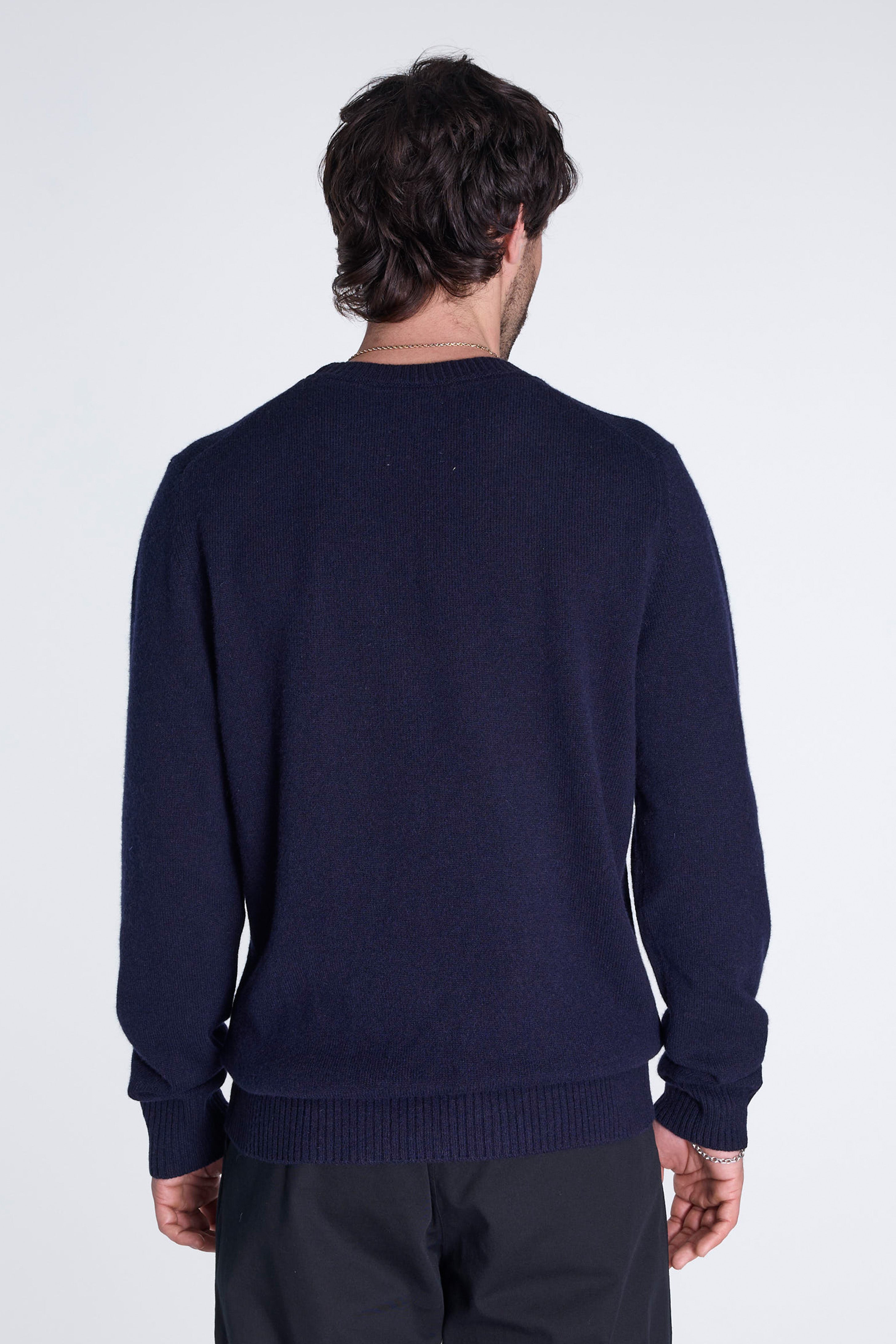 Norse Standard Merino Lambswool Sweater Dark Navy