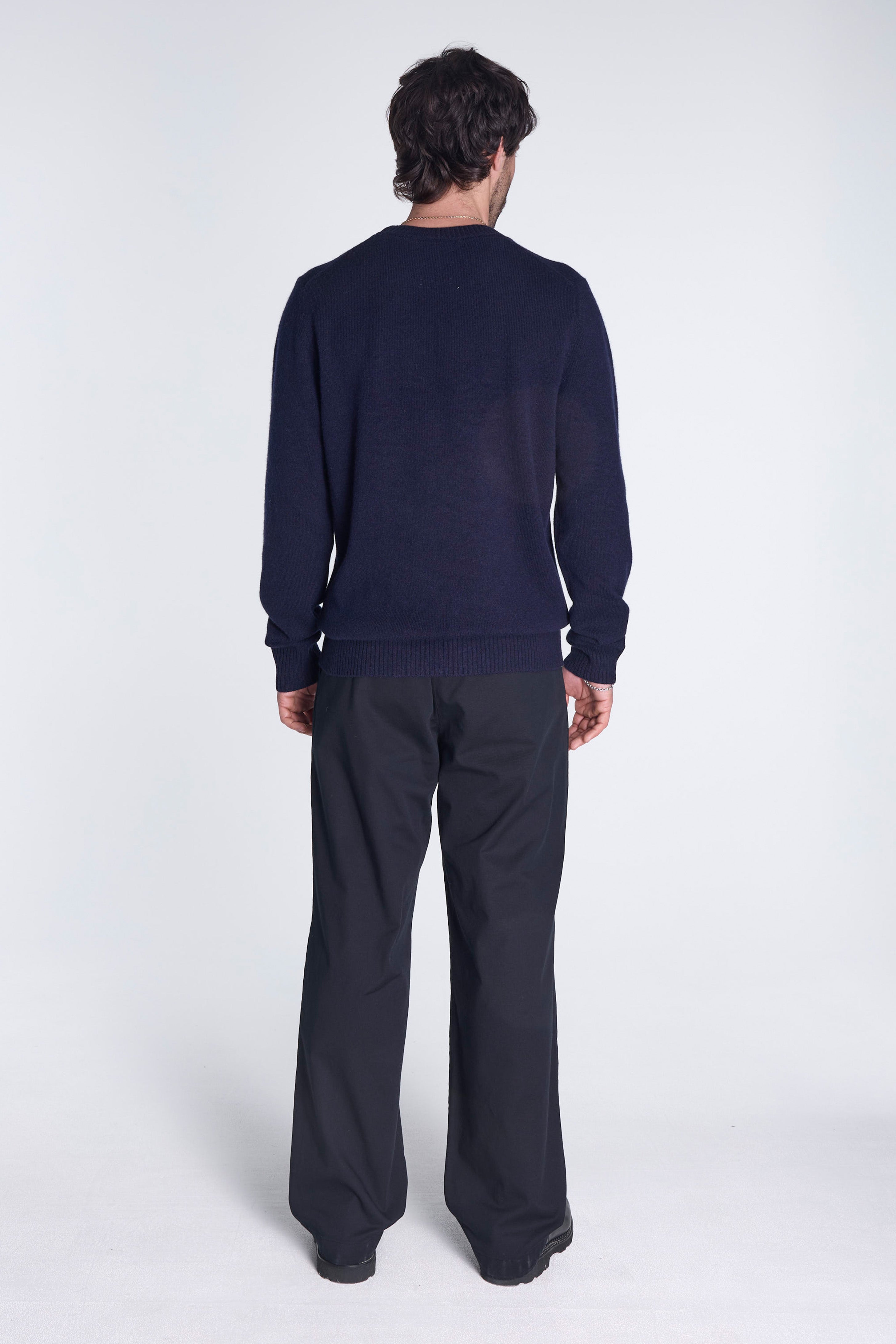 Norse Standard Merino Lambswool Sweater Dark Navy