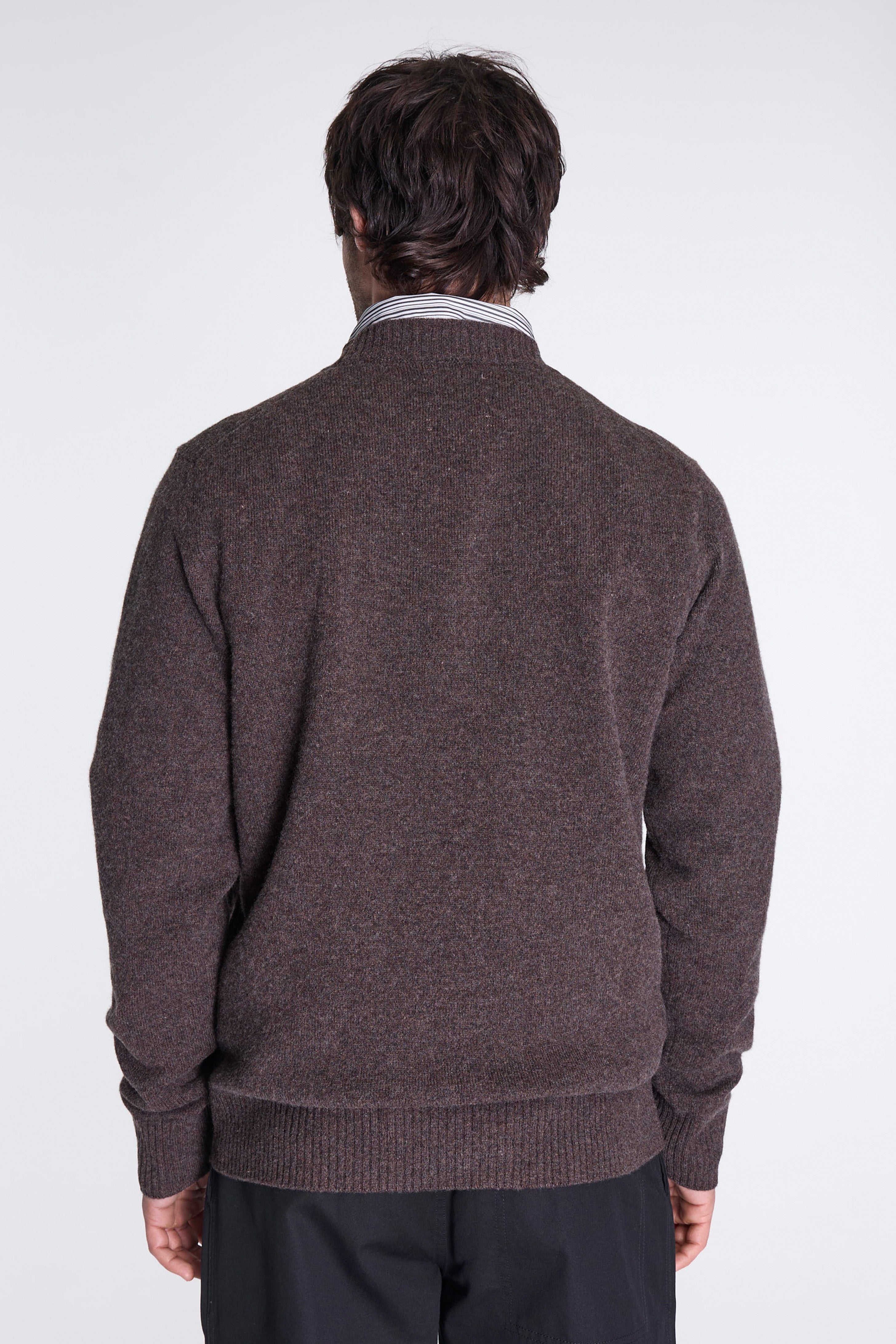 Norse Standard Merino Lambswool Sweater Heathland Brown