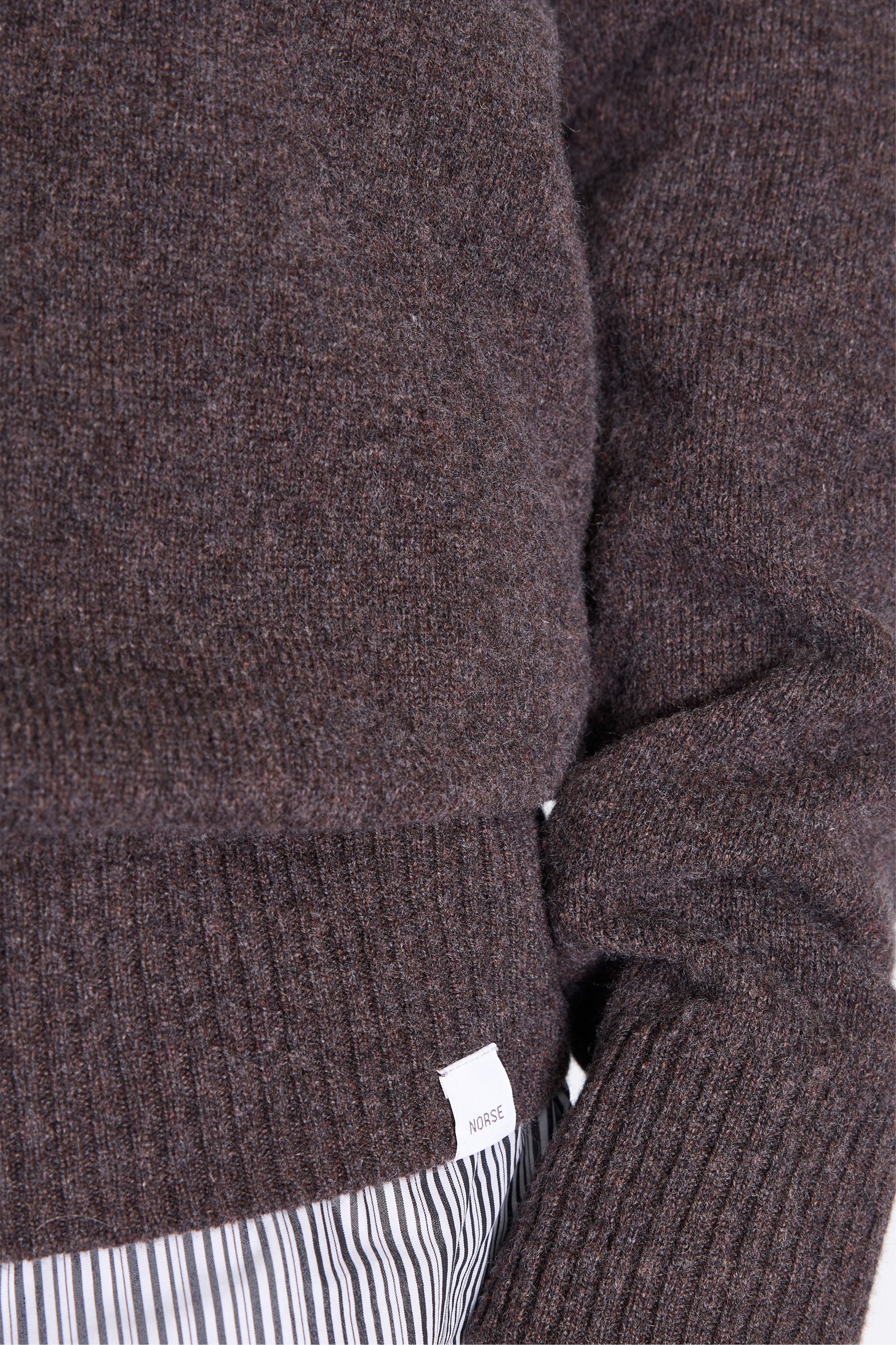 Norse Standard Merino Lambswool Sweater Heathland Brown