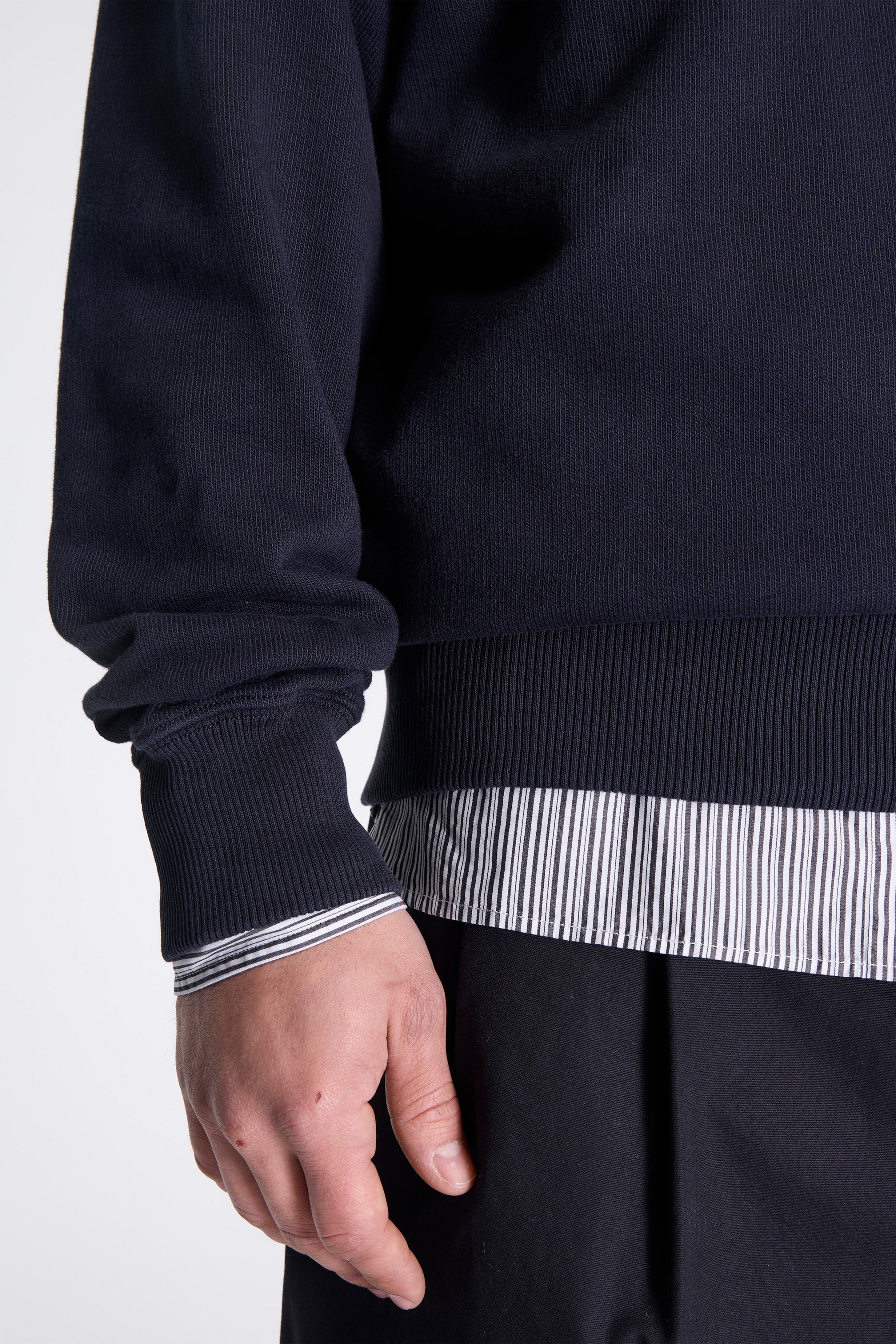 Tyr Relaxed Organic Loopback Raglan Crew Dark Navy