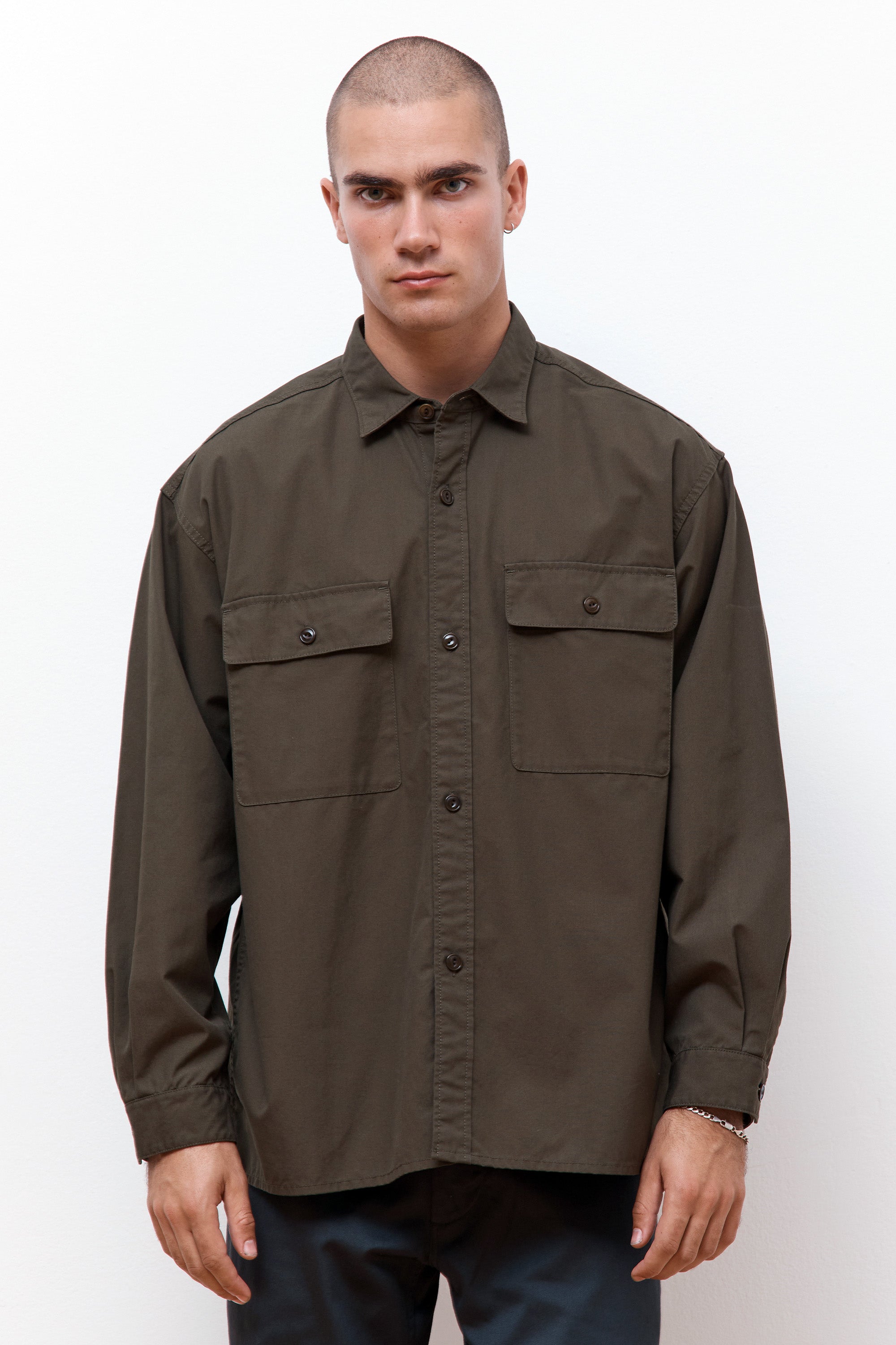 Utility Light Wind Shirt Khaki