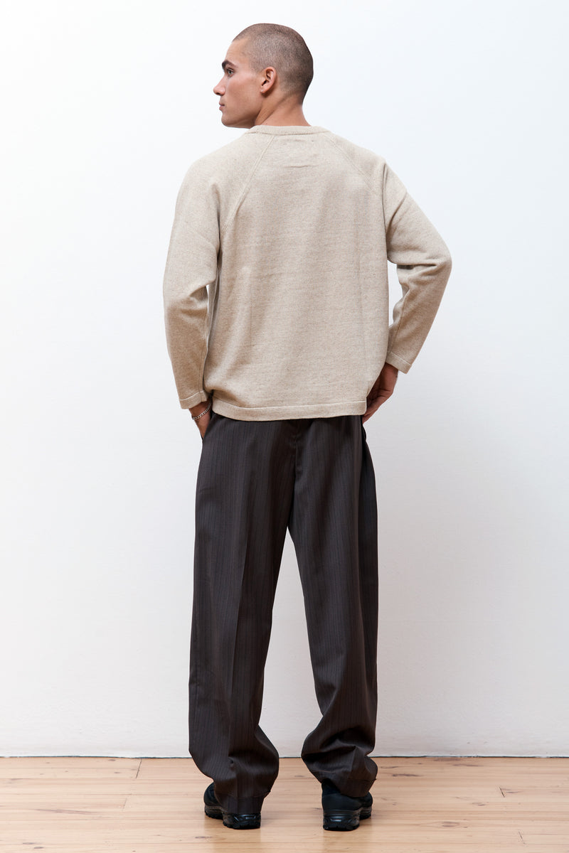 Cotton Cashmere Sweater Beige