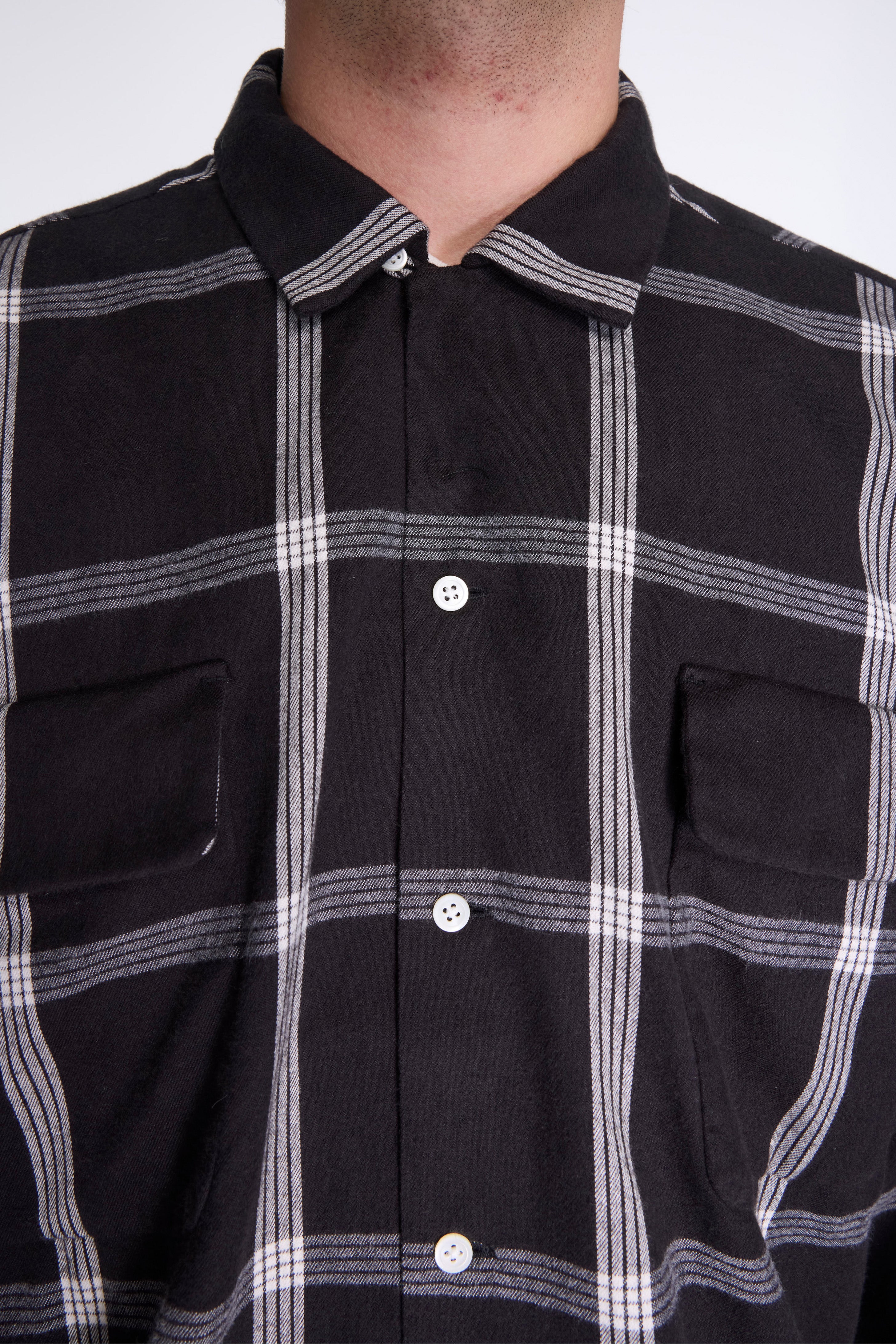 Flannel Palaka Check Shirt Black