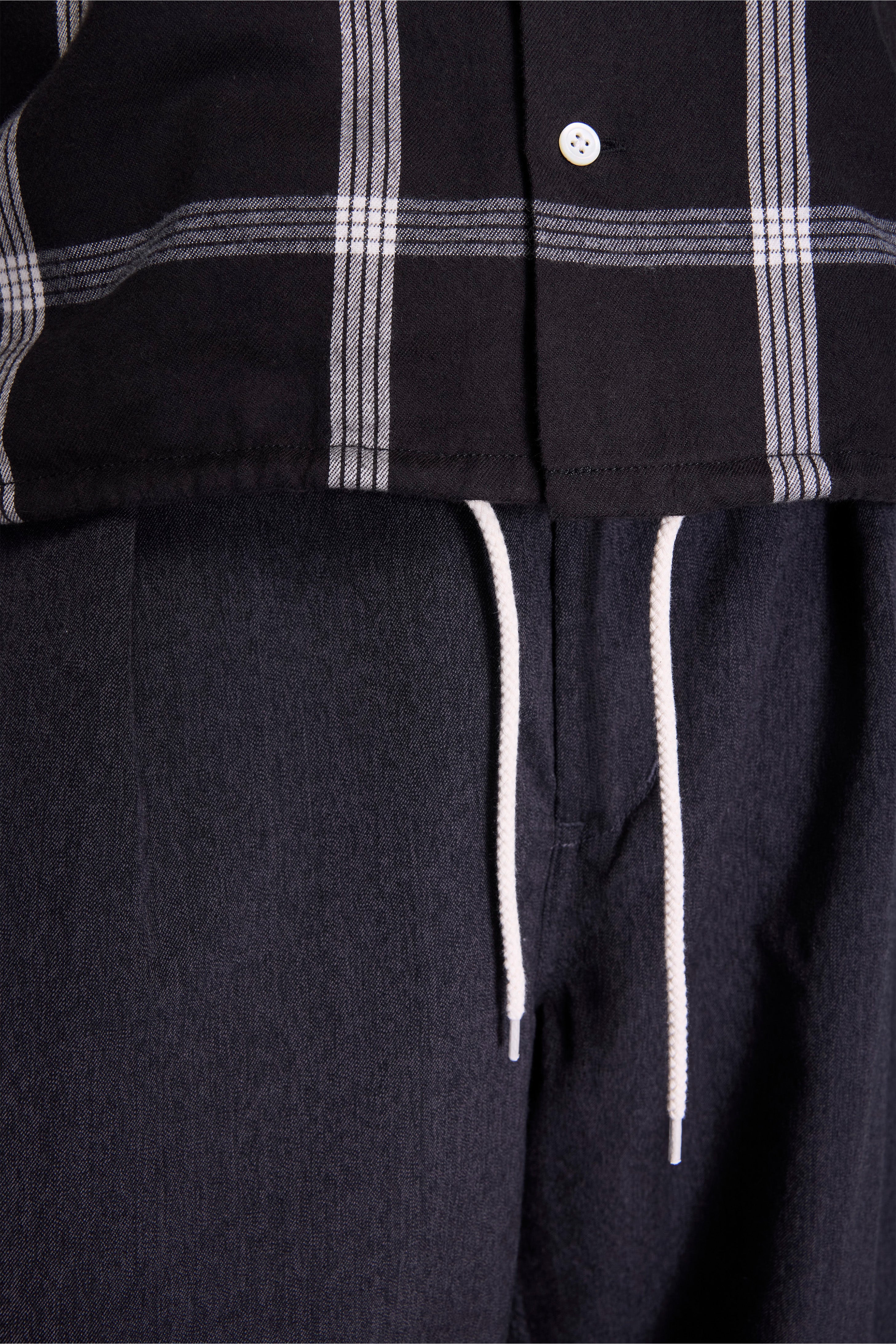 Flannel Palaka Check Shirt Black