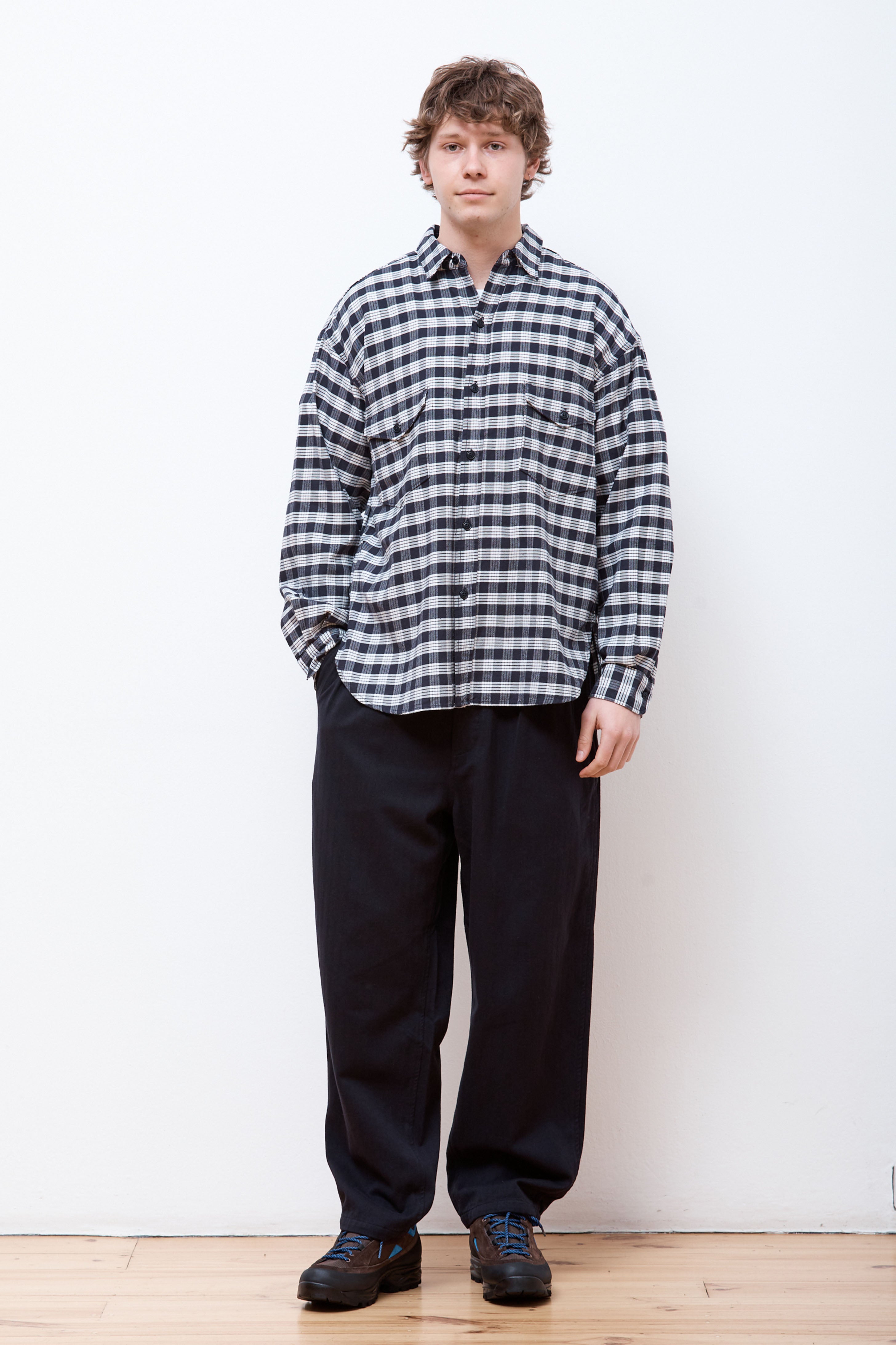 Nanamica Cotton Nep Deck Shirt Navy