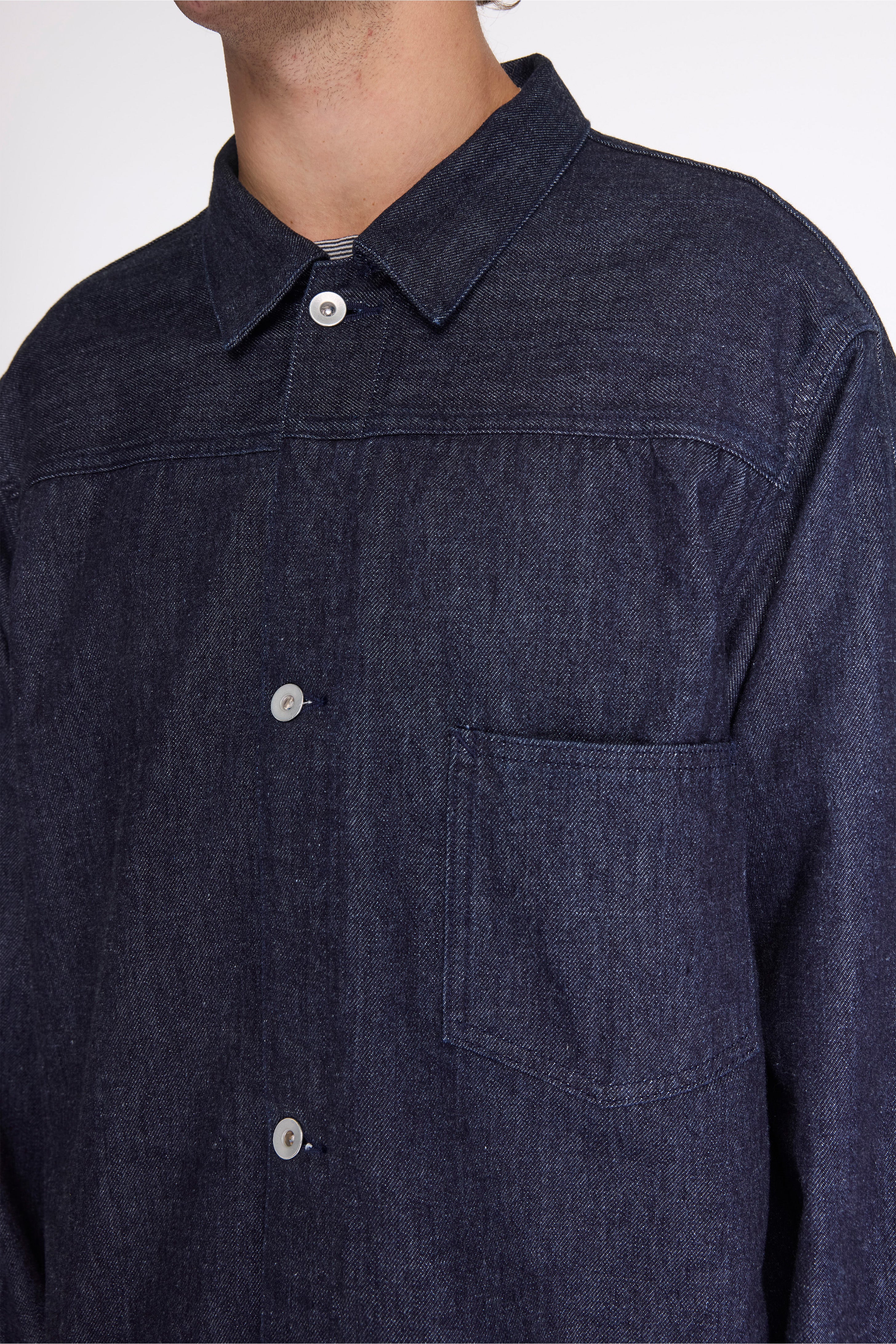 Short Denim Jacket Indigo