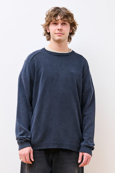 Nonnative Dweller Sweater Cotton Yarn Dk. Navy
