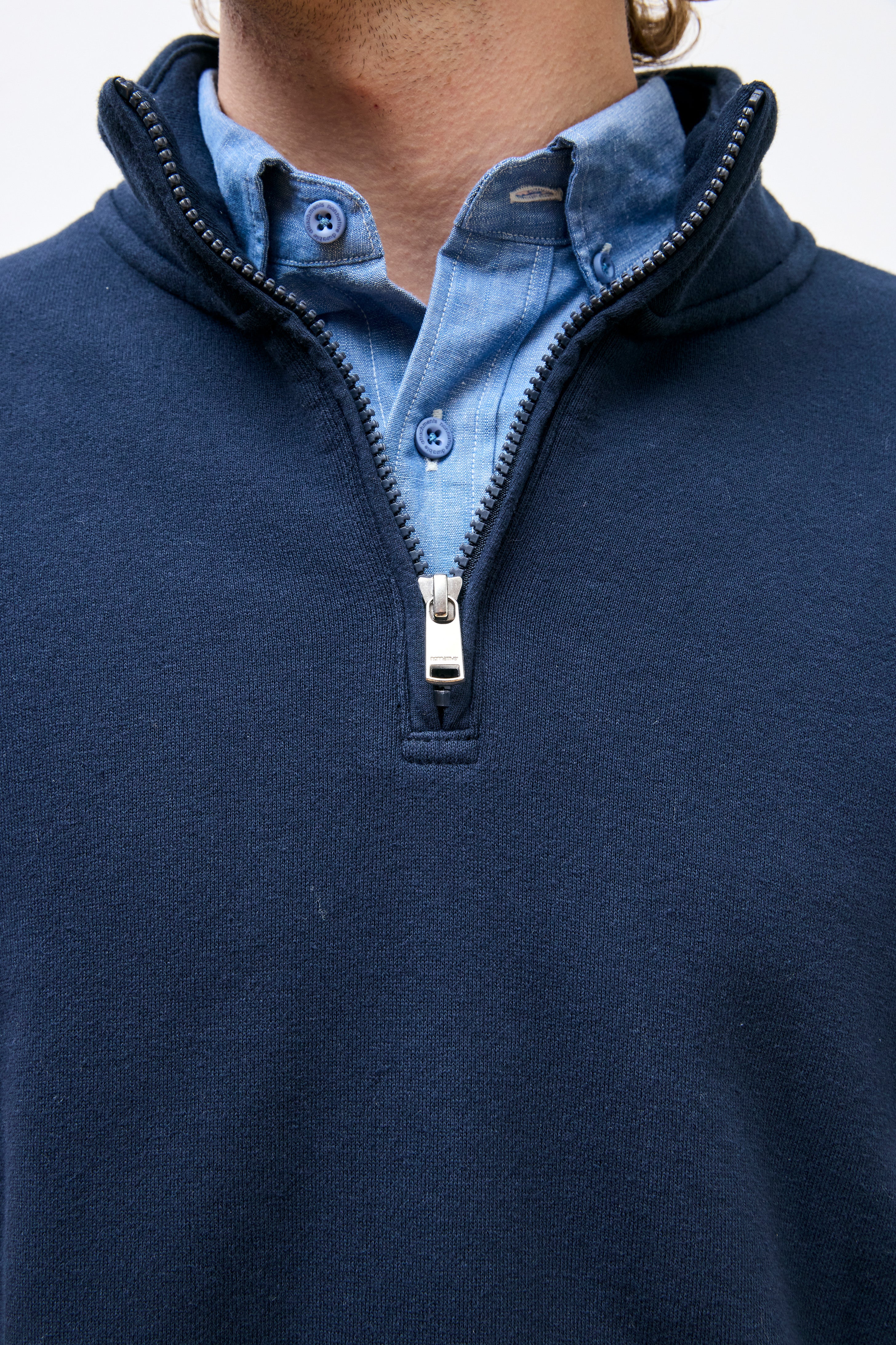 Nonnative Mariner Half Zip Pullover Cotton Sweat Overdyed Dk