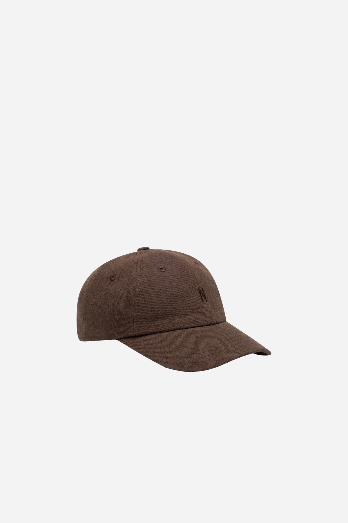 Cotton Wool Twill 6-Panel Cap Delicioso Brown
