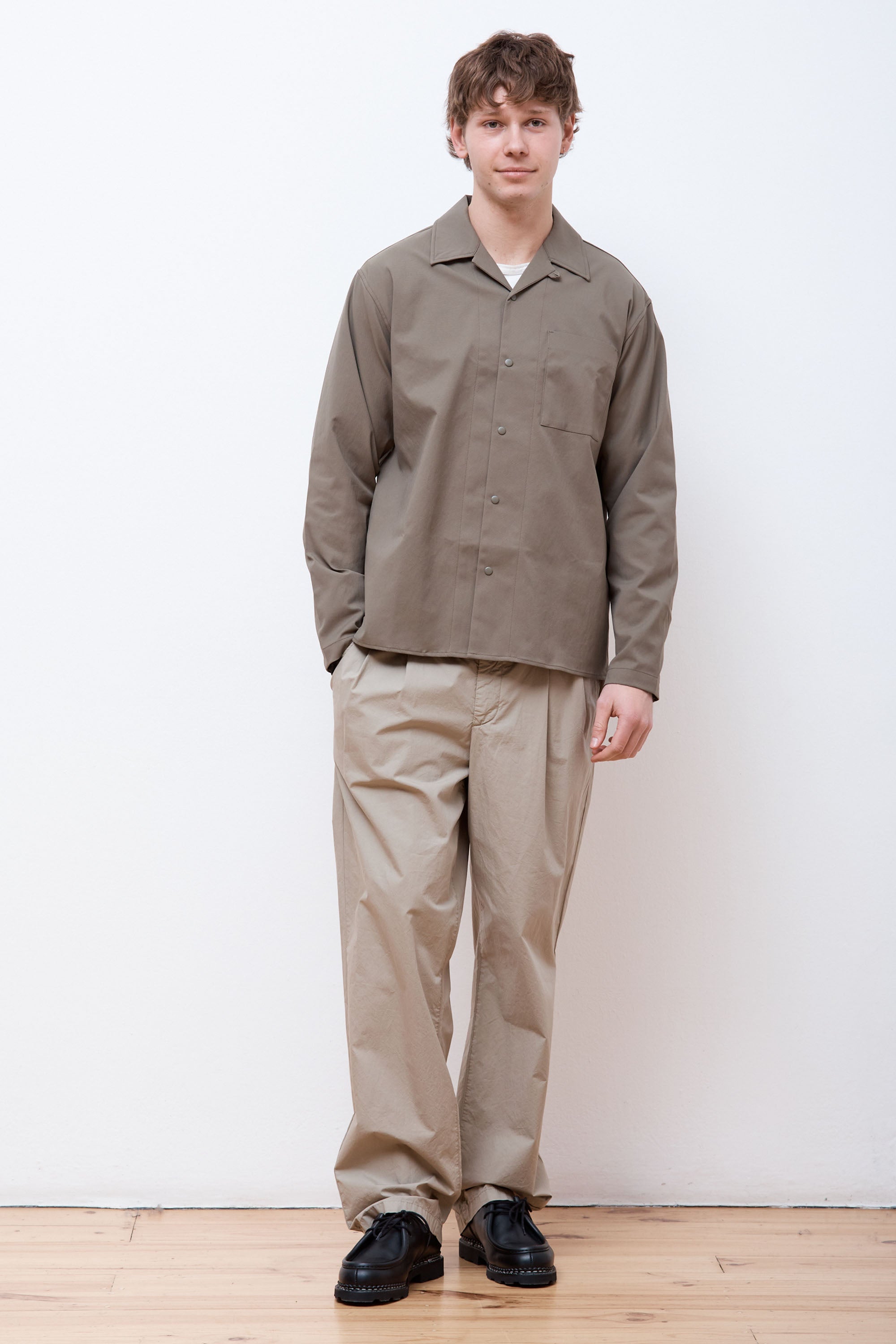 Carsten Solotex Twill Shirt LS Sediment Green