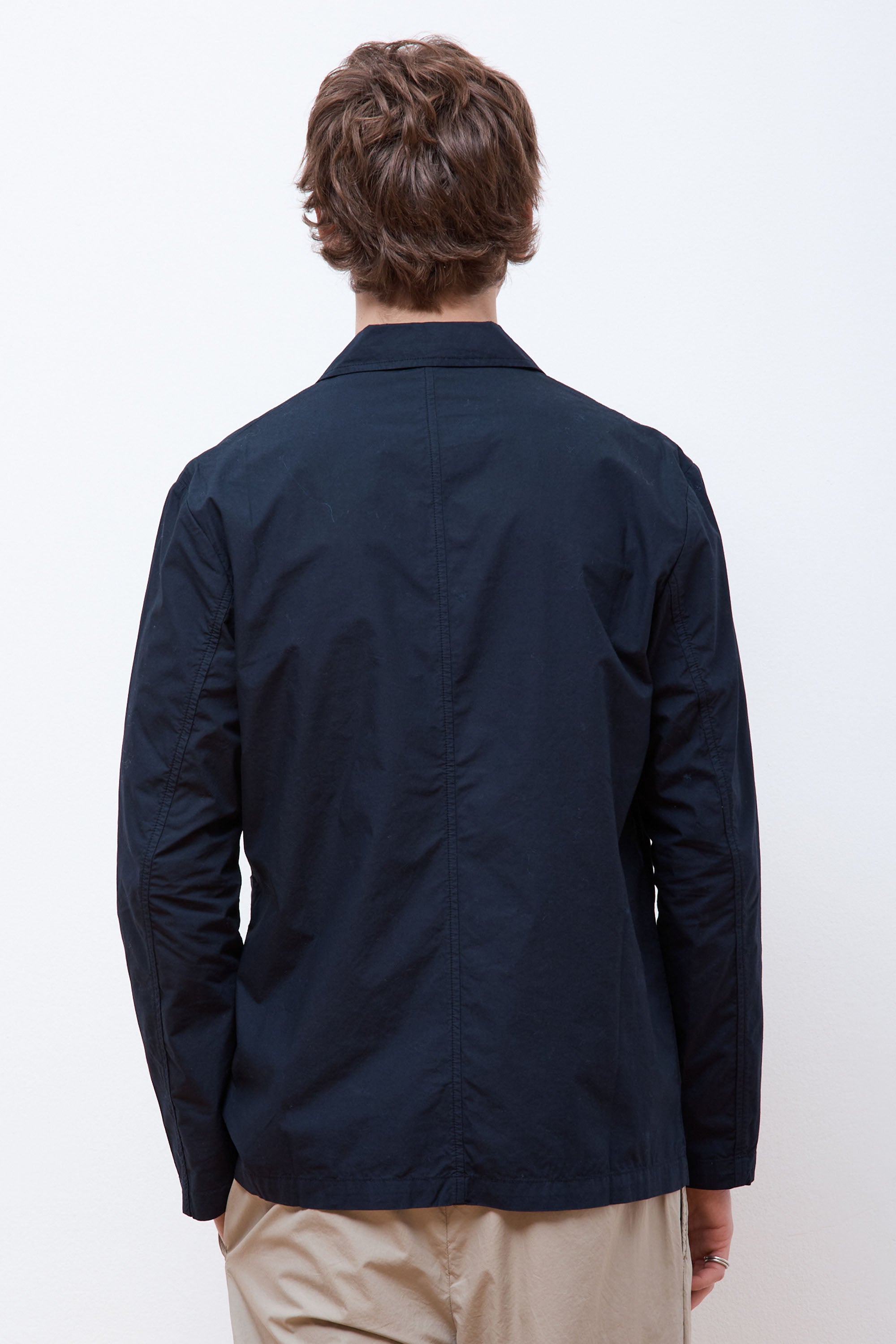 Nilas Typewriter Work Jacket Dark Navy