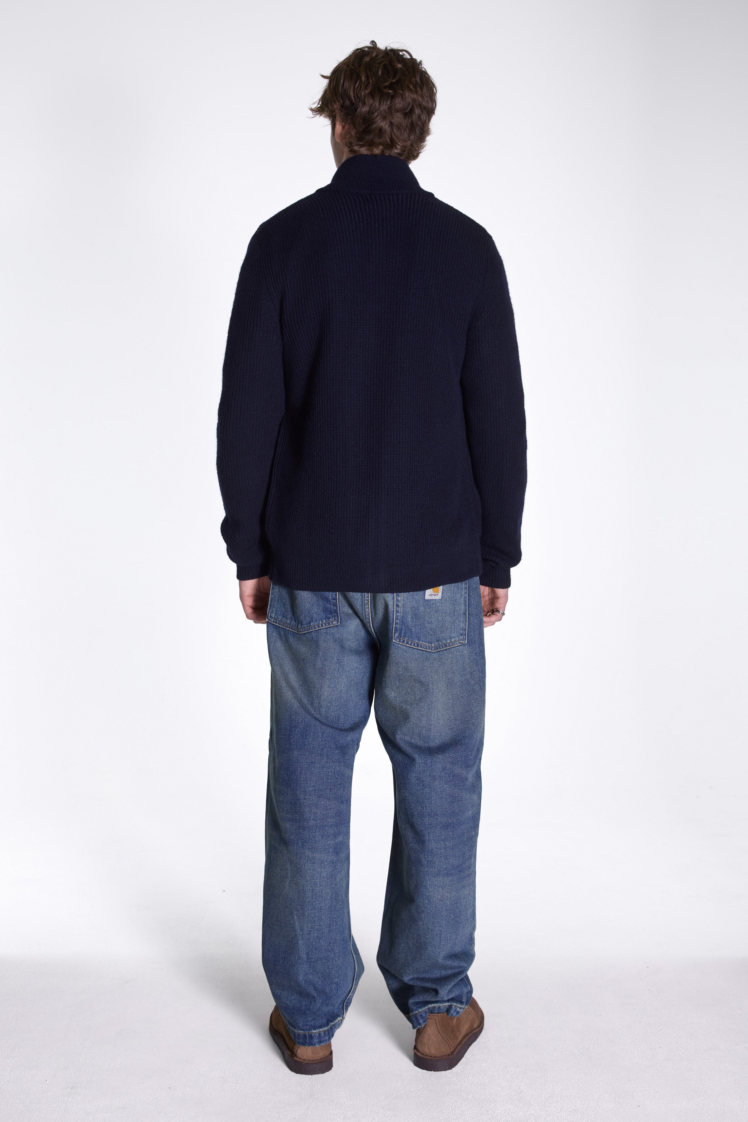 Hagen Cotton Wool Jacket Dark Navy