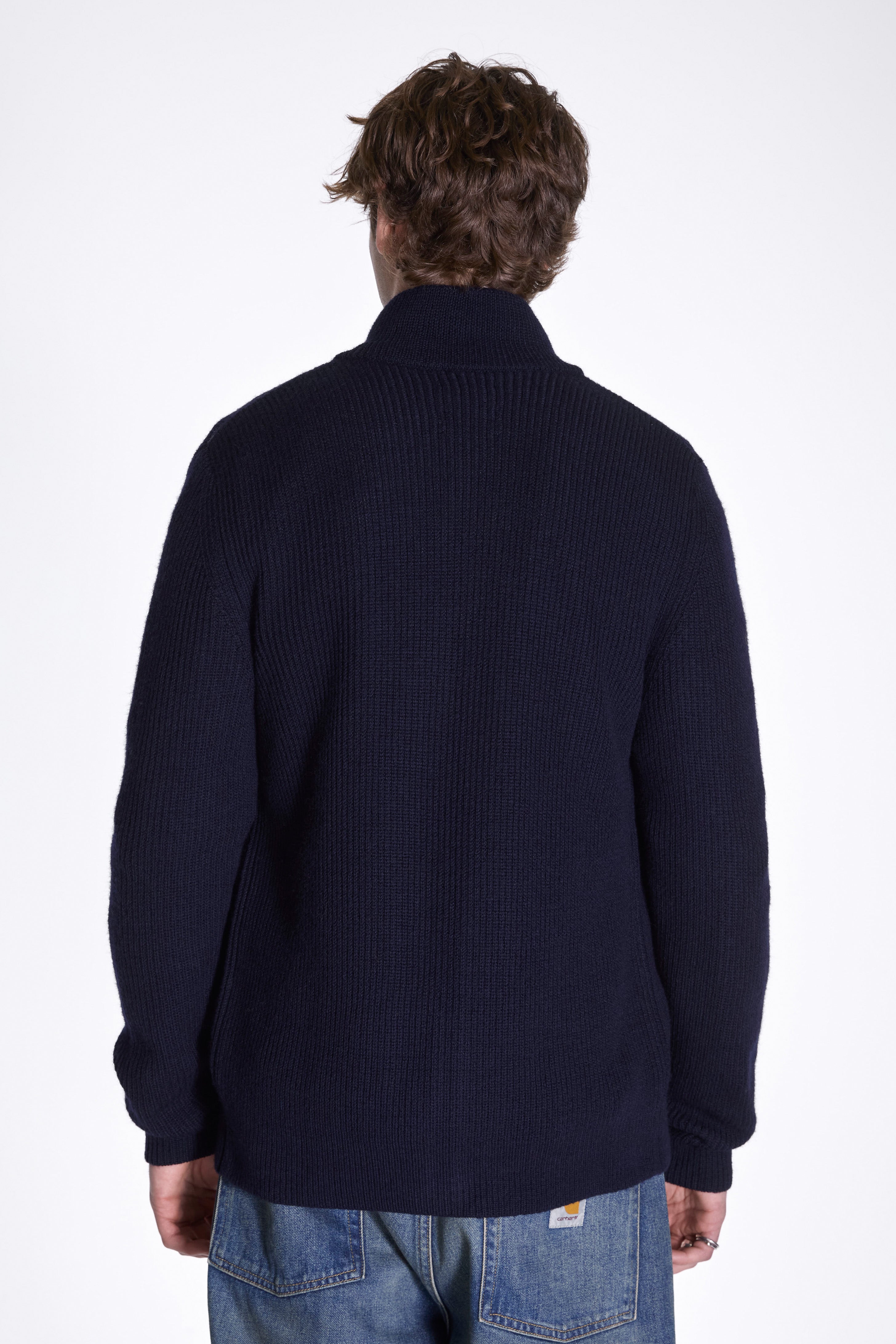 Hagen Cotton Wool Jacket Dark Navy
