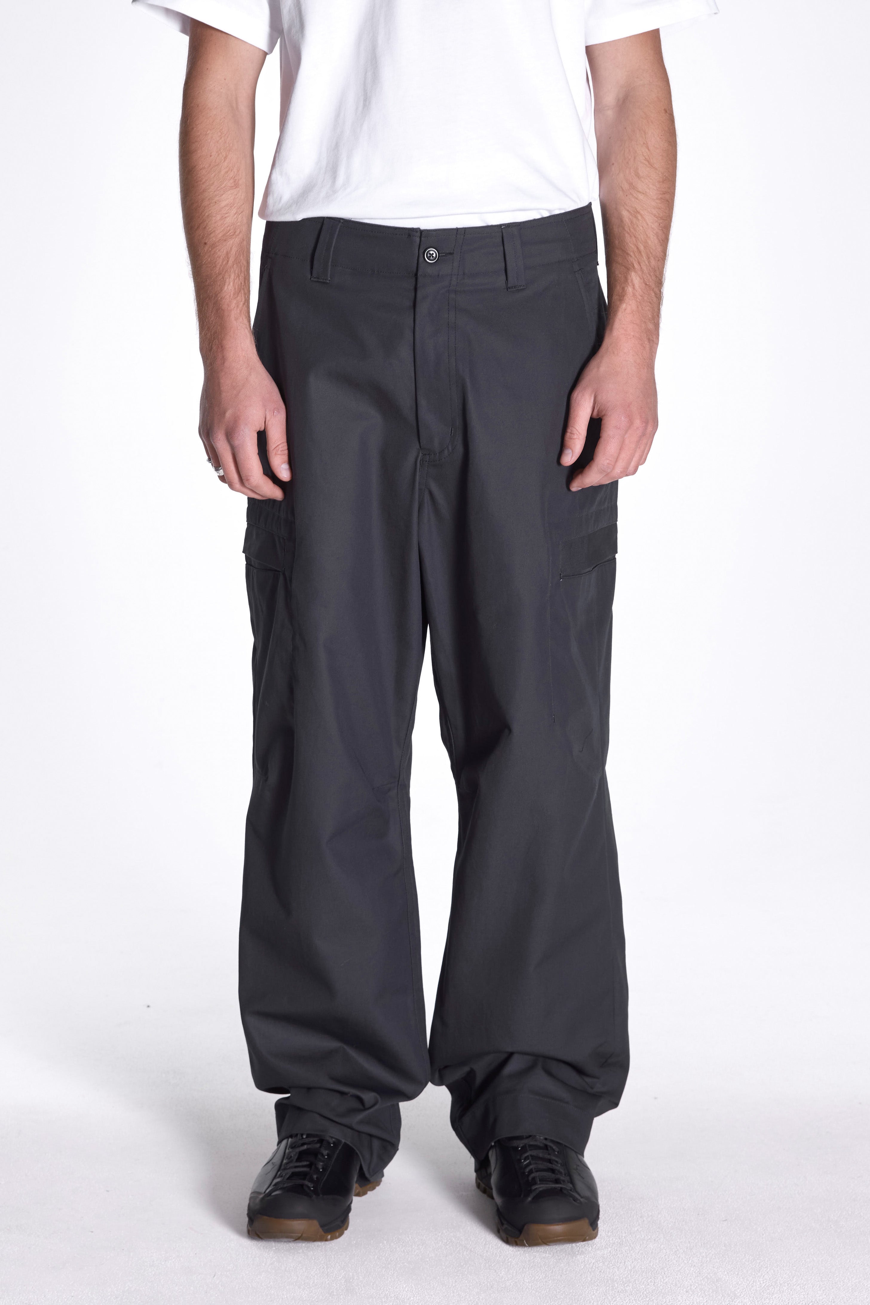Hans Gear Cotton Twill Cargo Pants Charcoal Grey