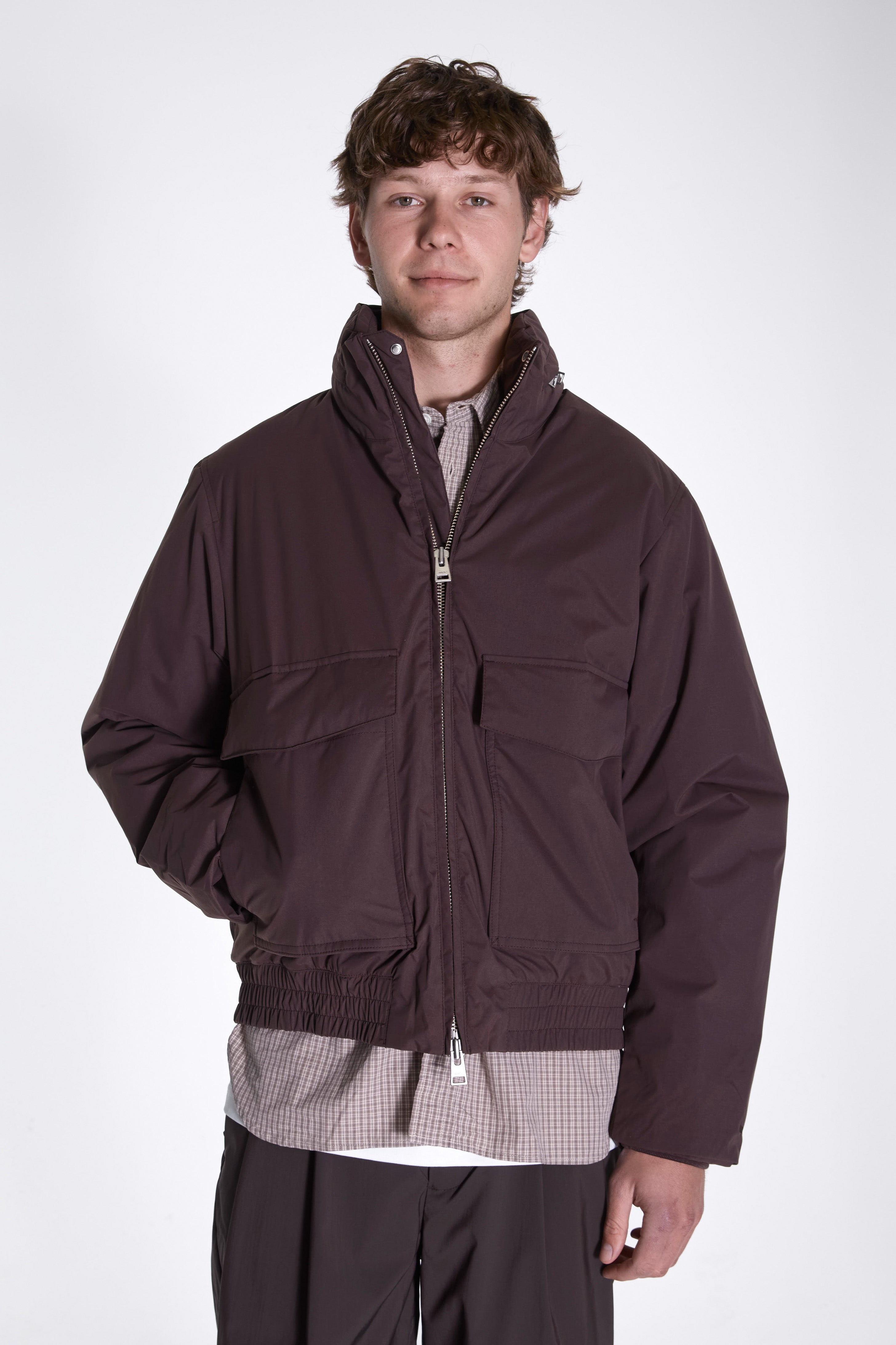 Kastrup Gore-Tex Windstopper Bomber Jacket Seal Brown