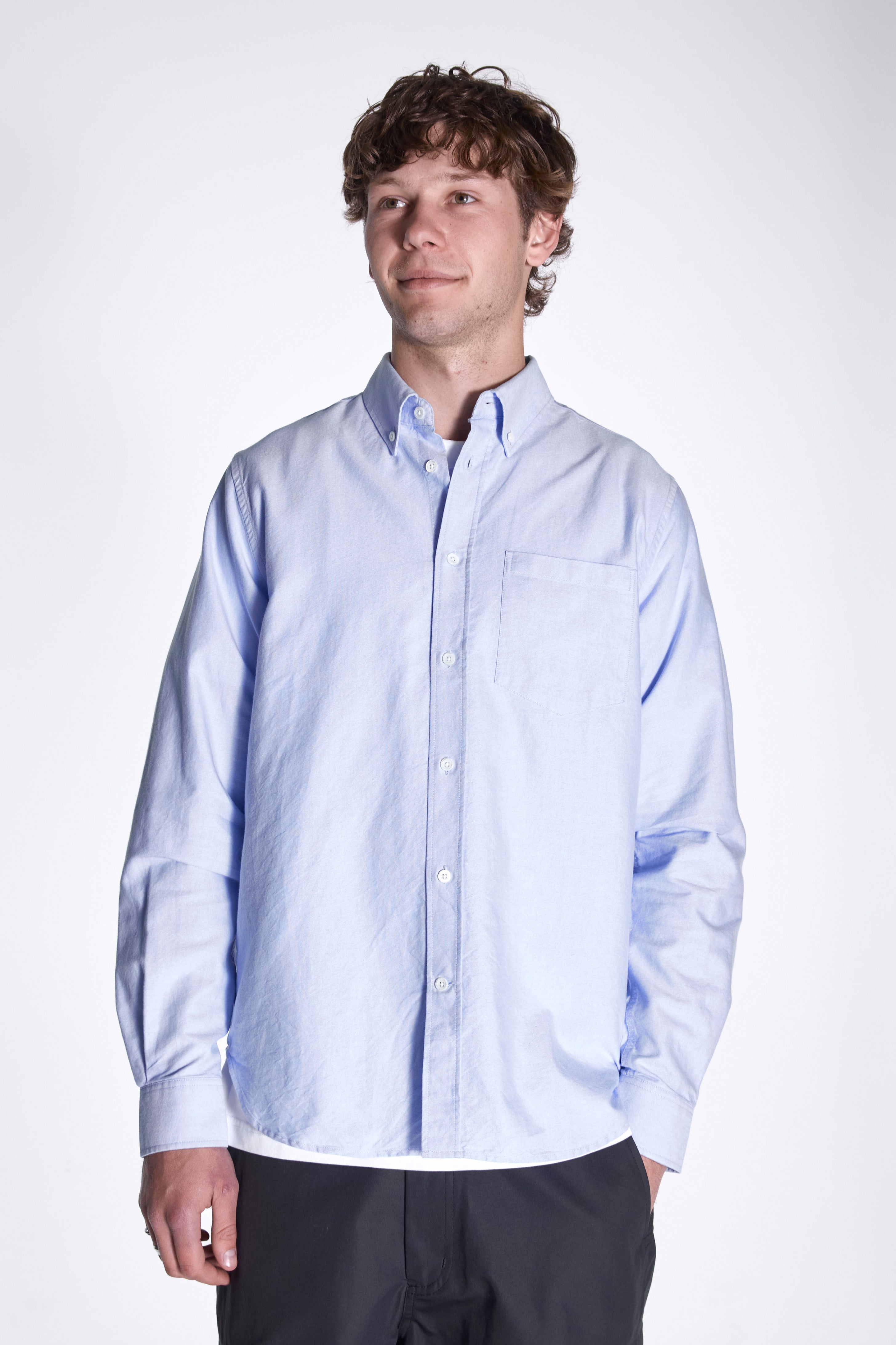 Norse Standard Oxford BD Shirt Pale Blue