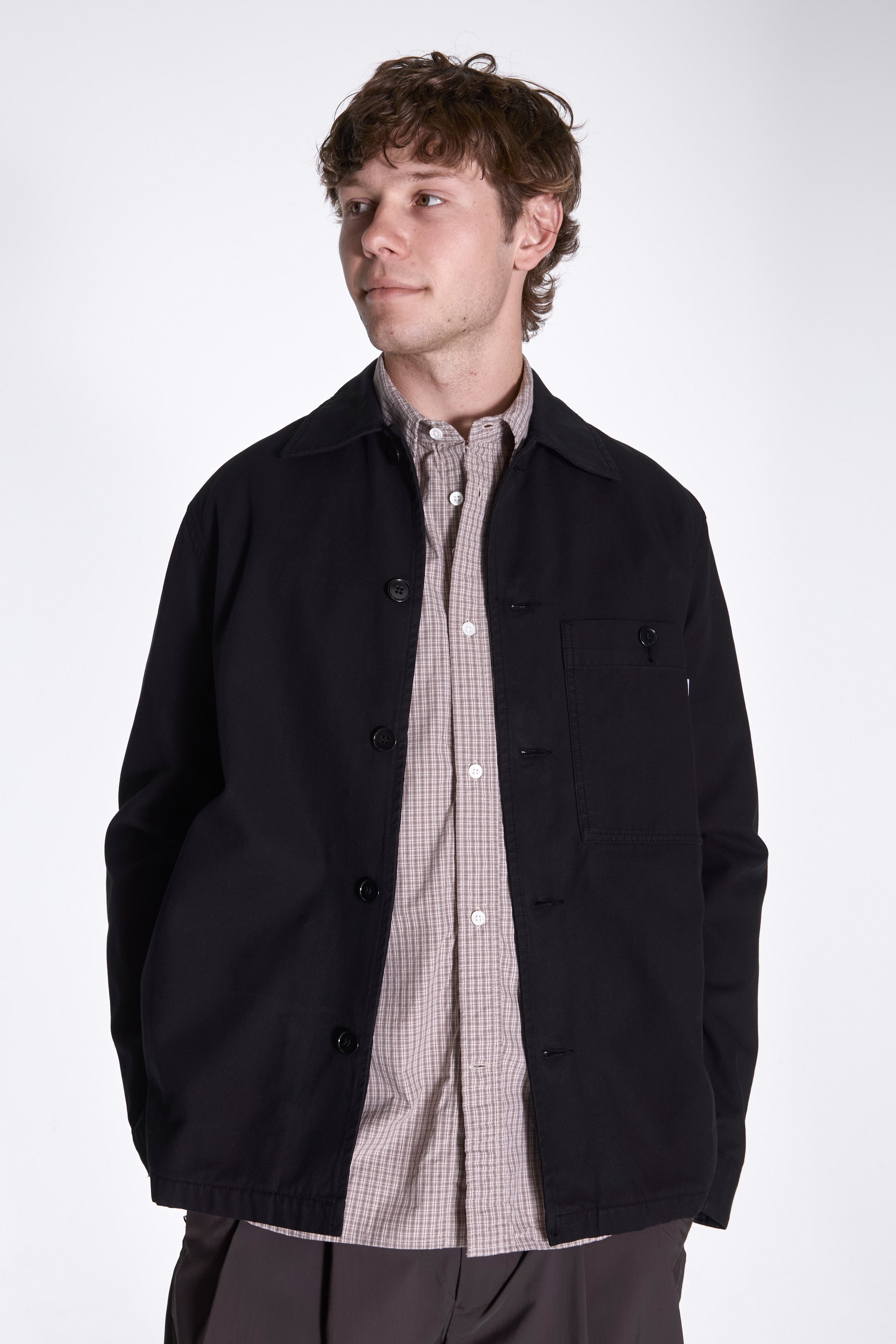 Norse Standard Twill Overshirt Black