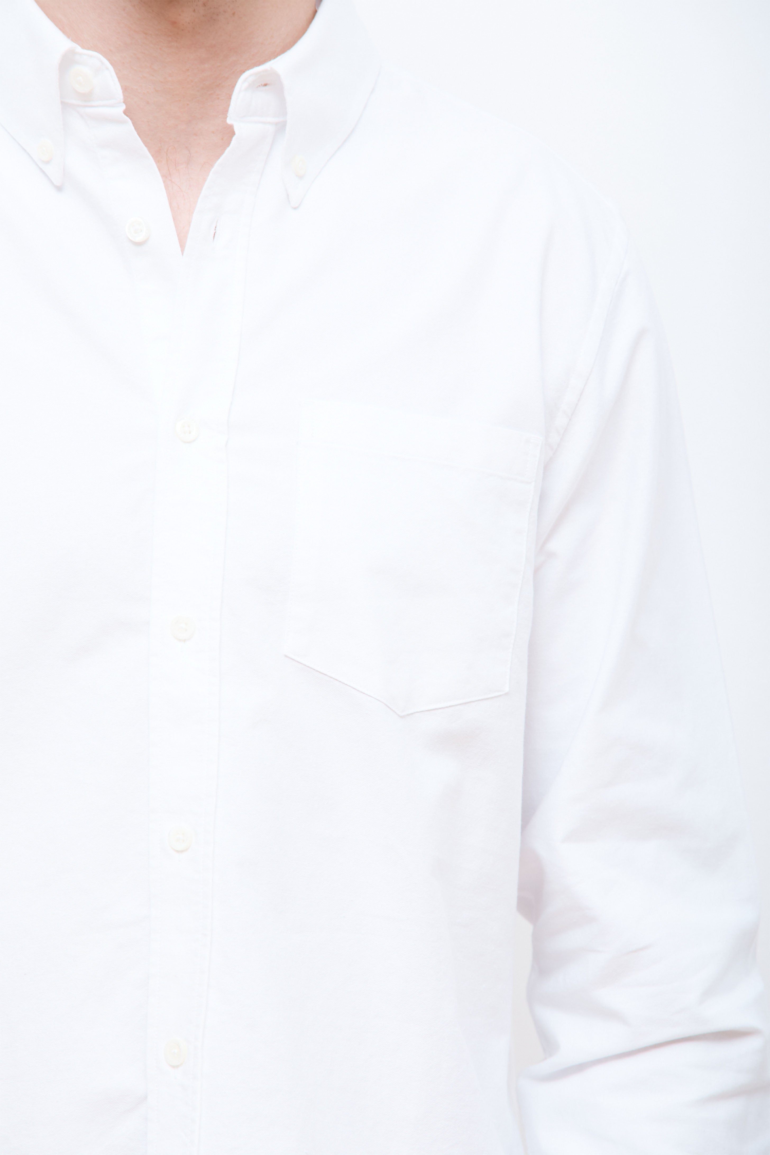 Norse Standard Oxford BD Shirt White