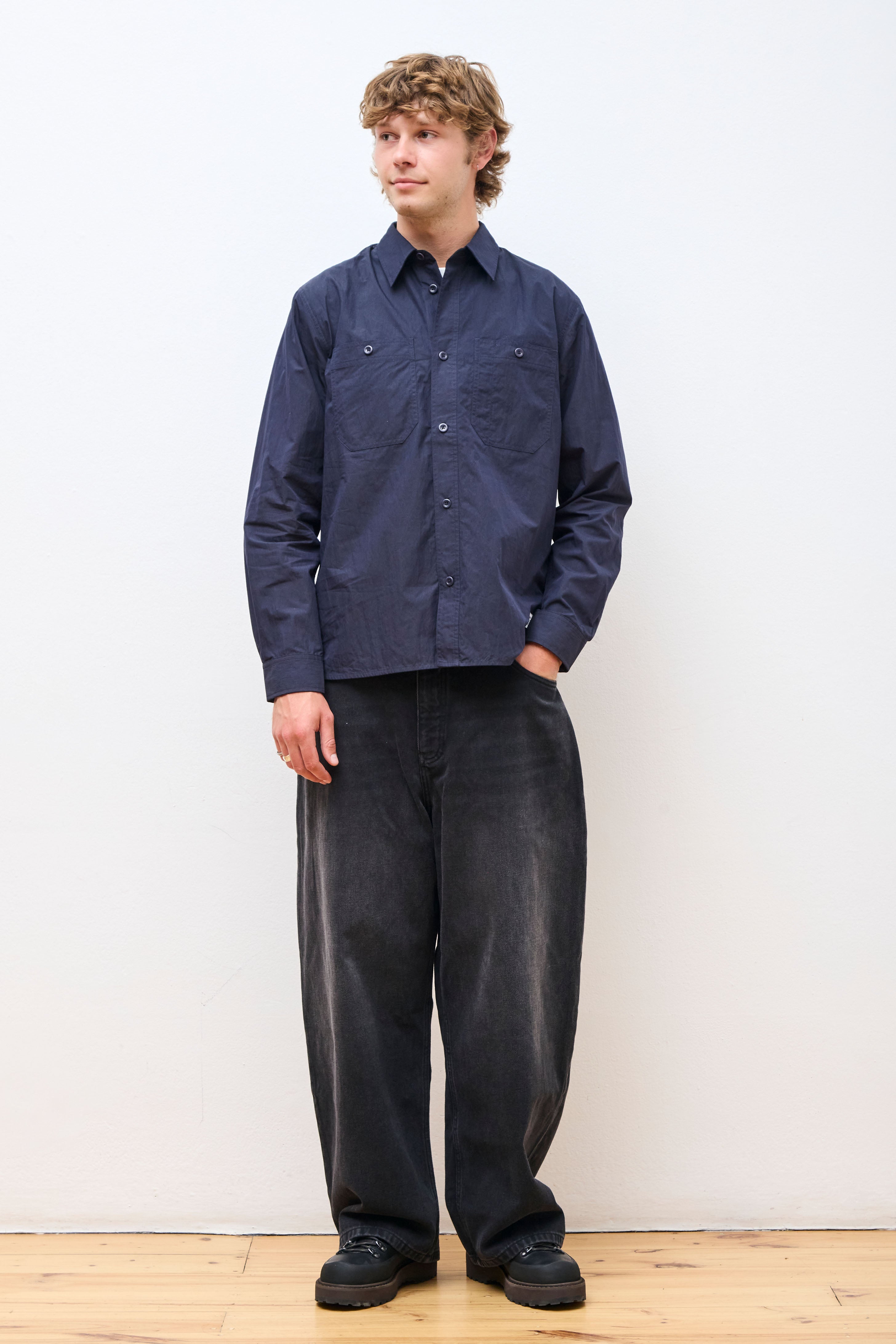 Silas Tech Poplin Shirt 2.0 Dark Navy