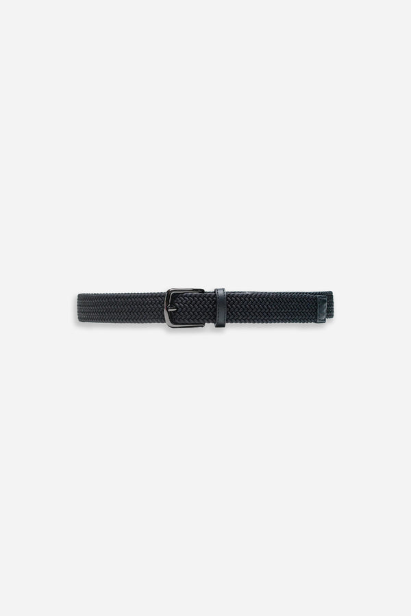 Woven Elastic 30mm Belt Black