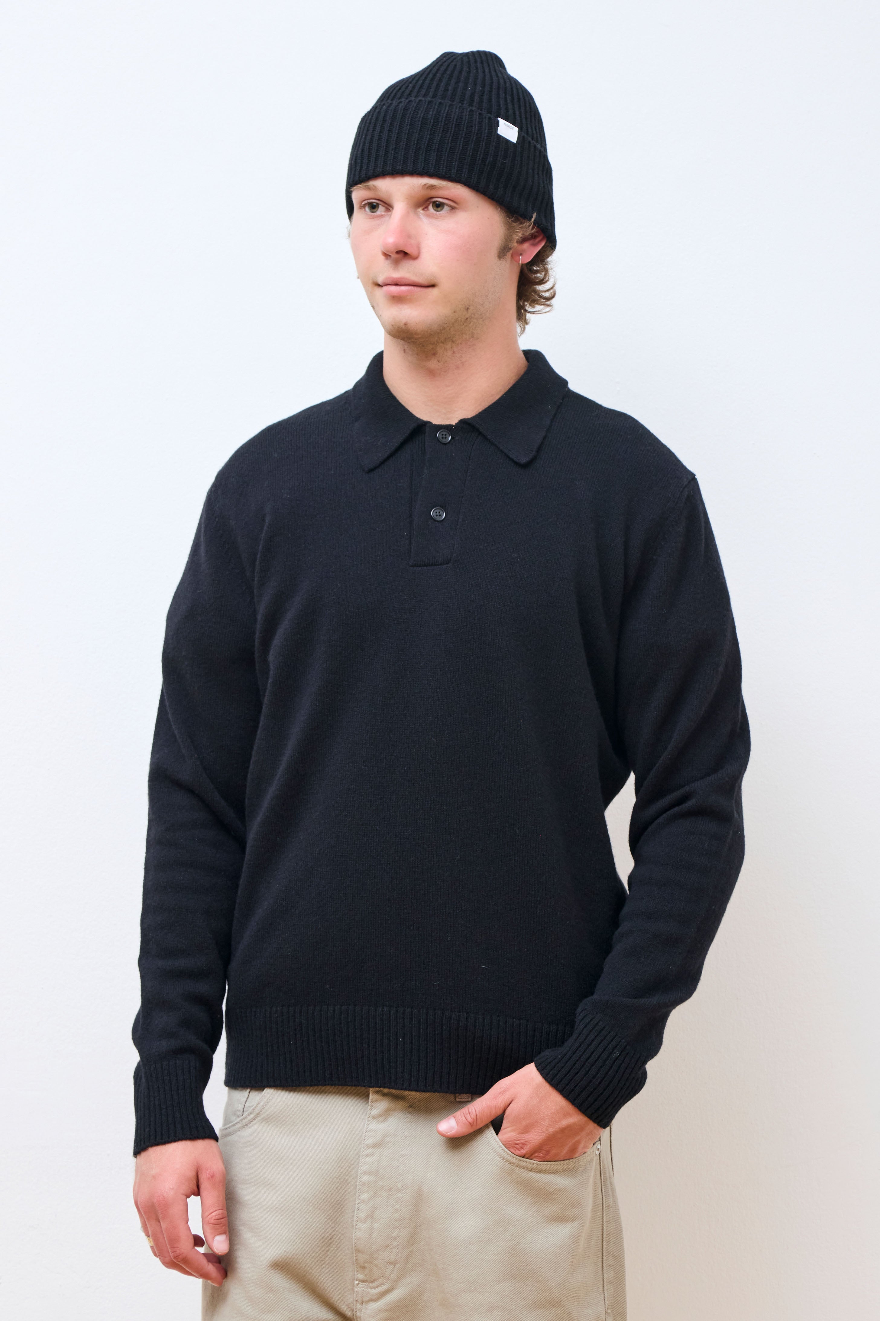 Norse Standard Merino Beanie Black