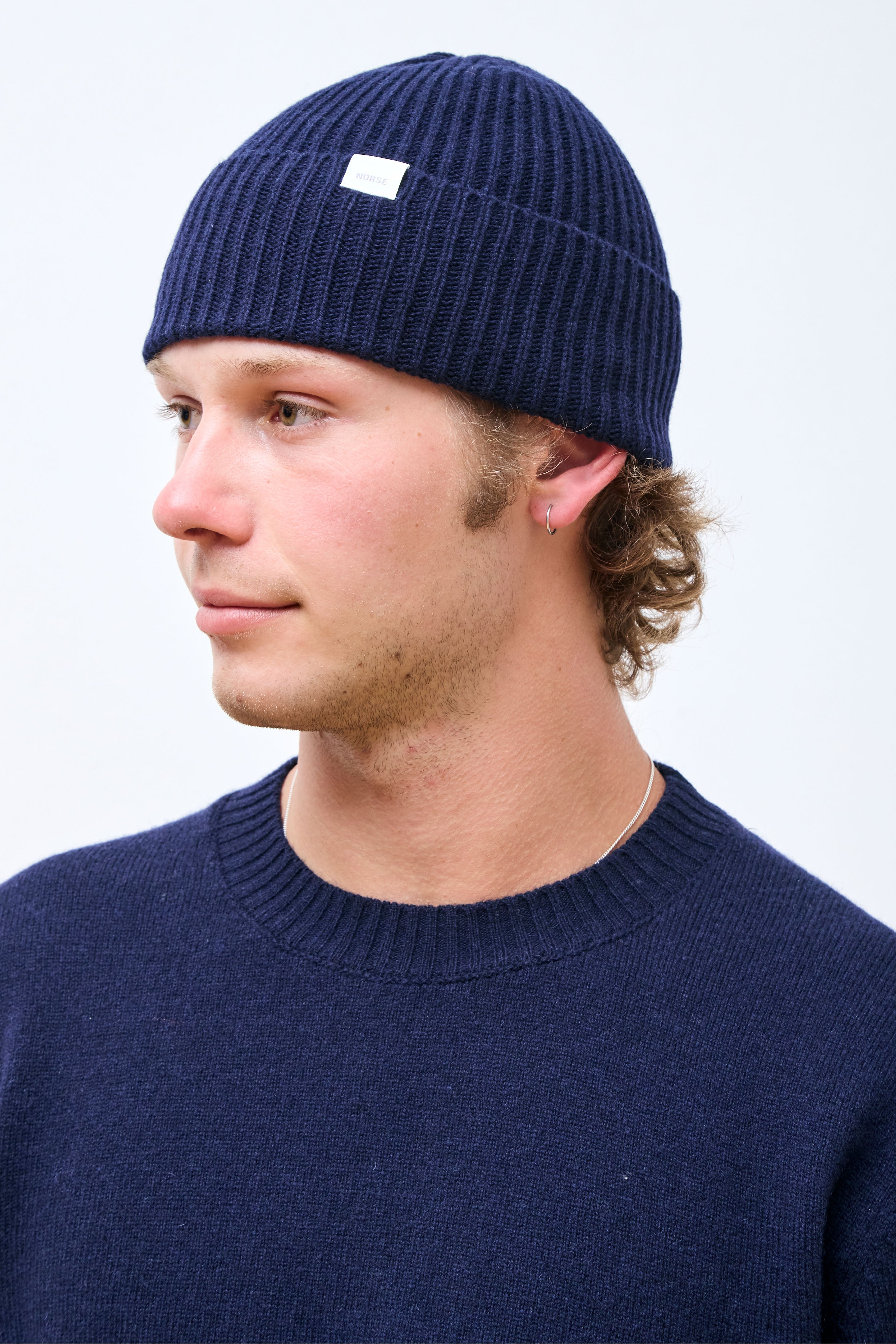 Norse Standard Merino Beanie Dark Navy