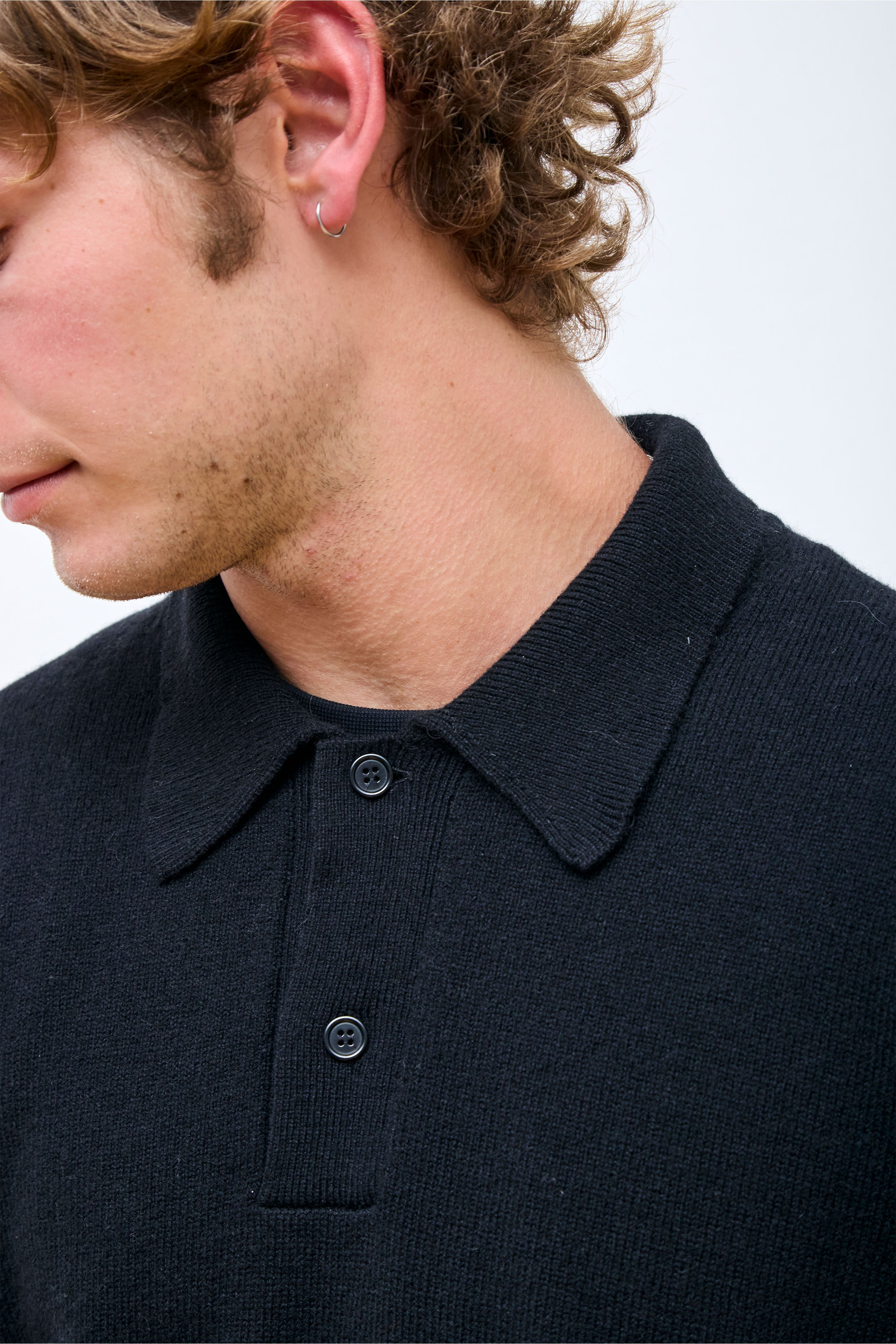 Norse Standard Merino Polo Black