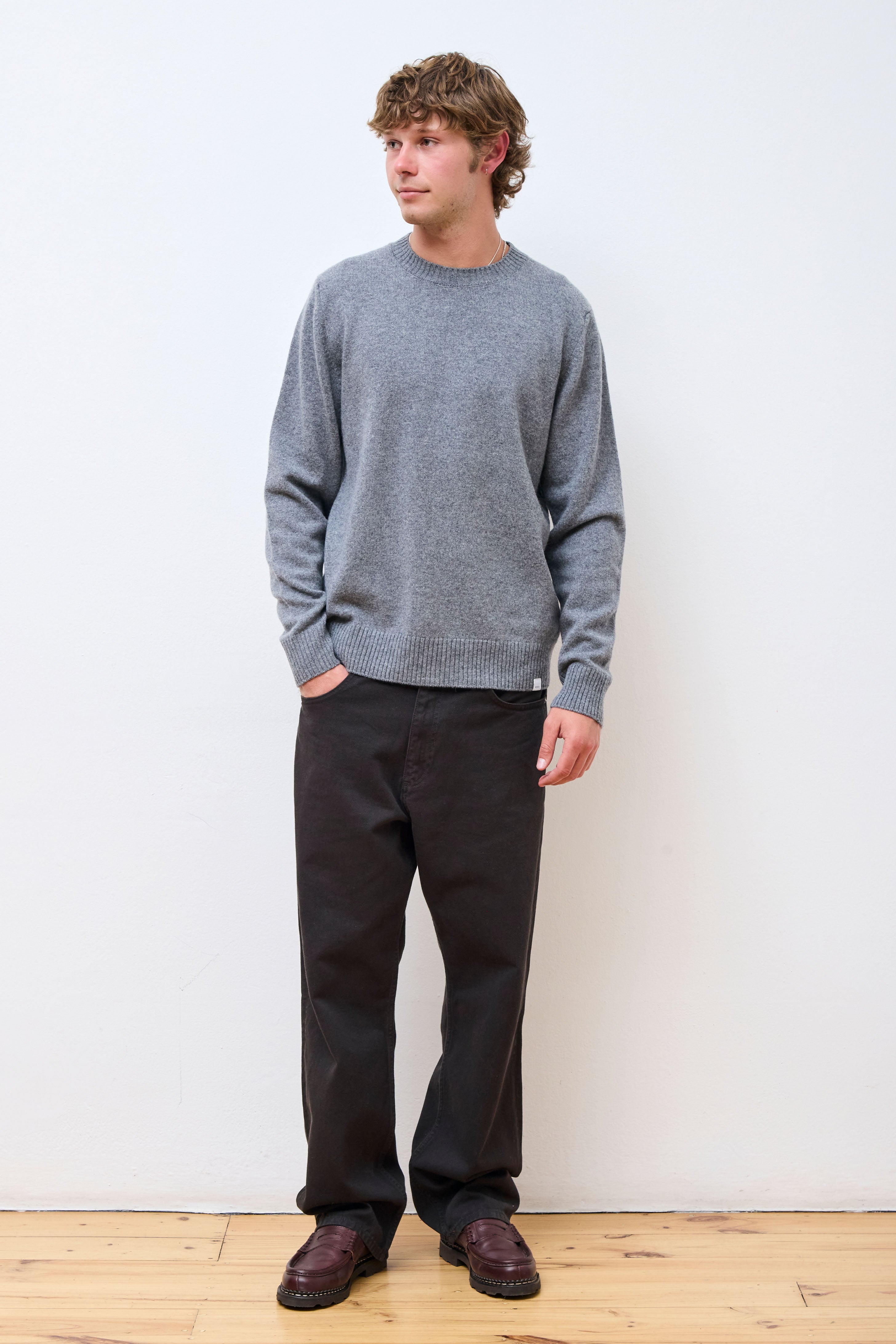 Norse Standard Merino Sweater Grey Melange