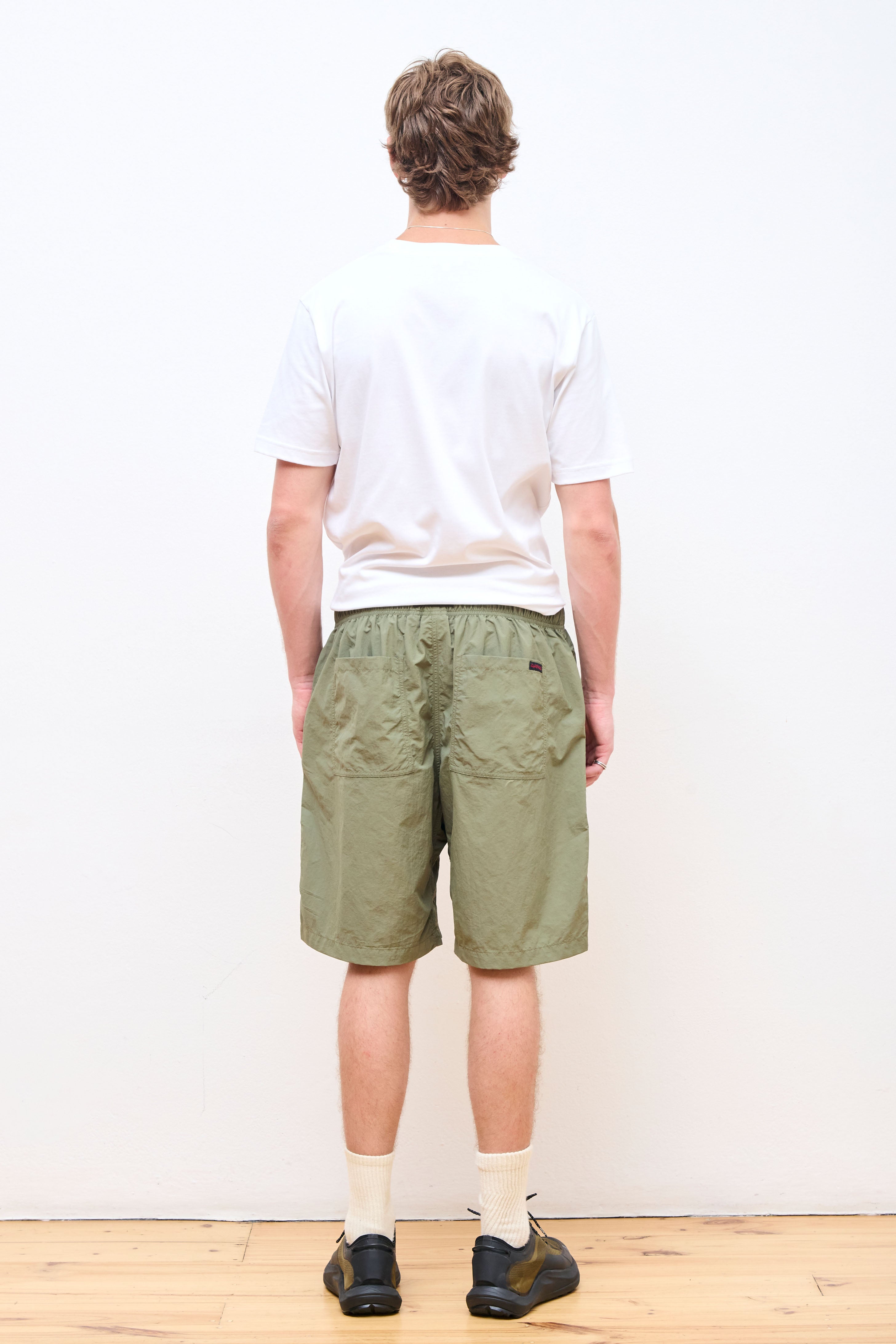 Nylon Loose Short Olive