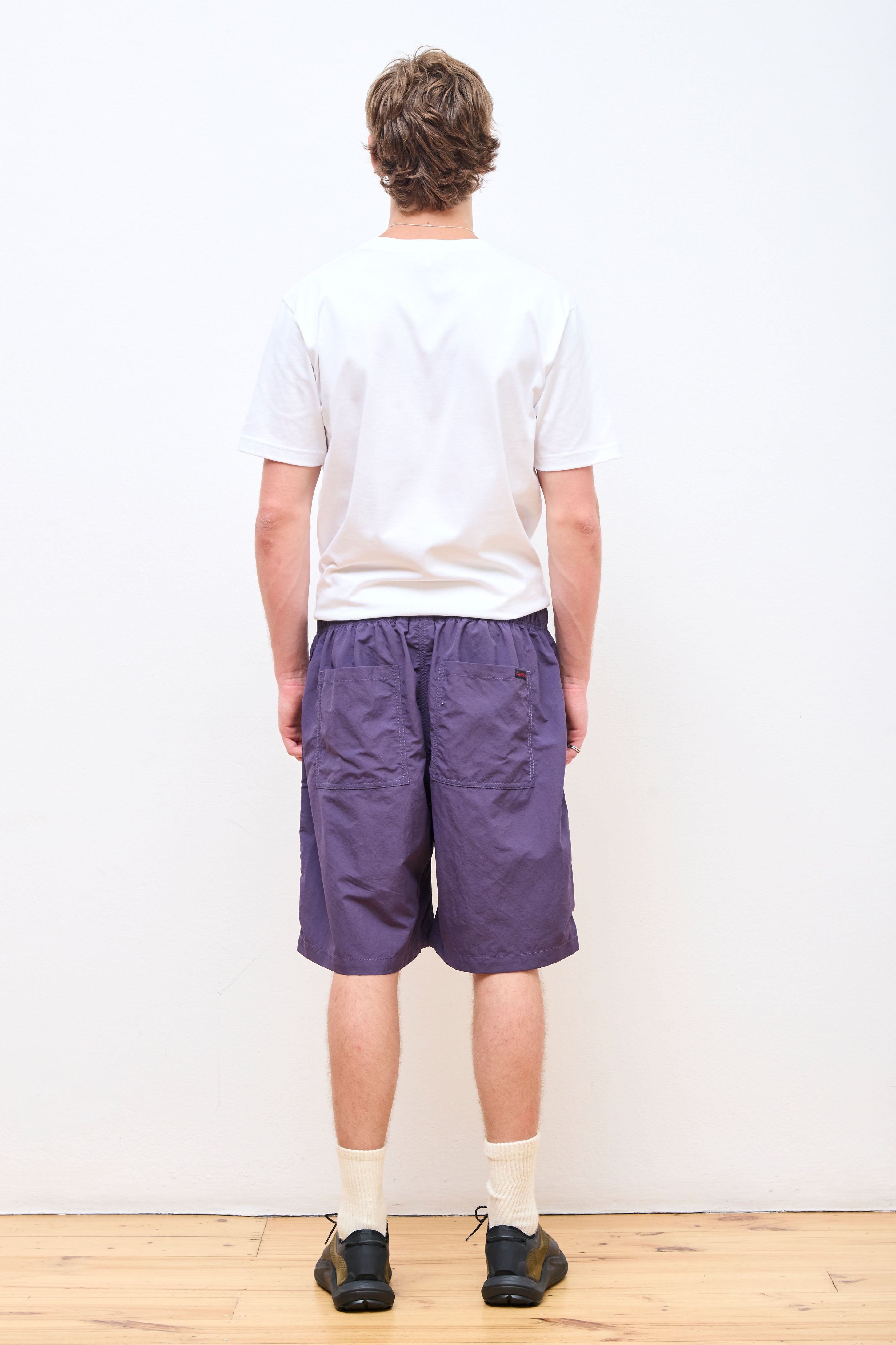 Nylon Loose Short Purple