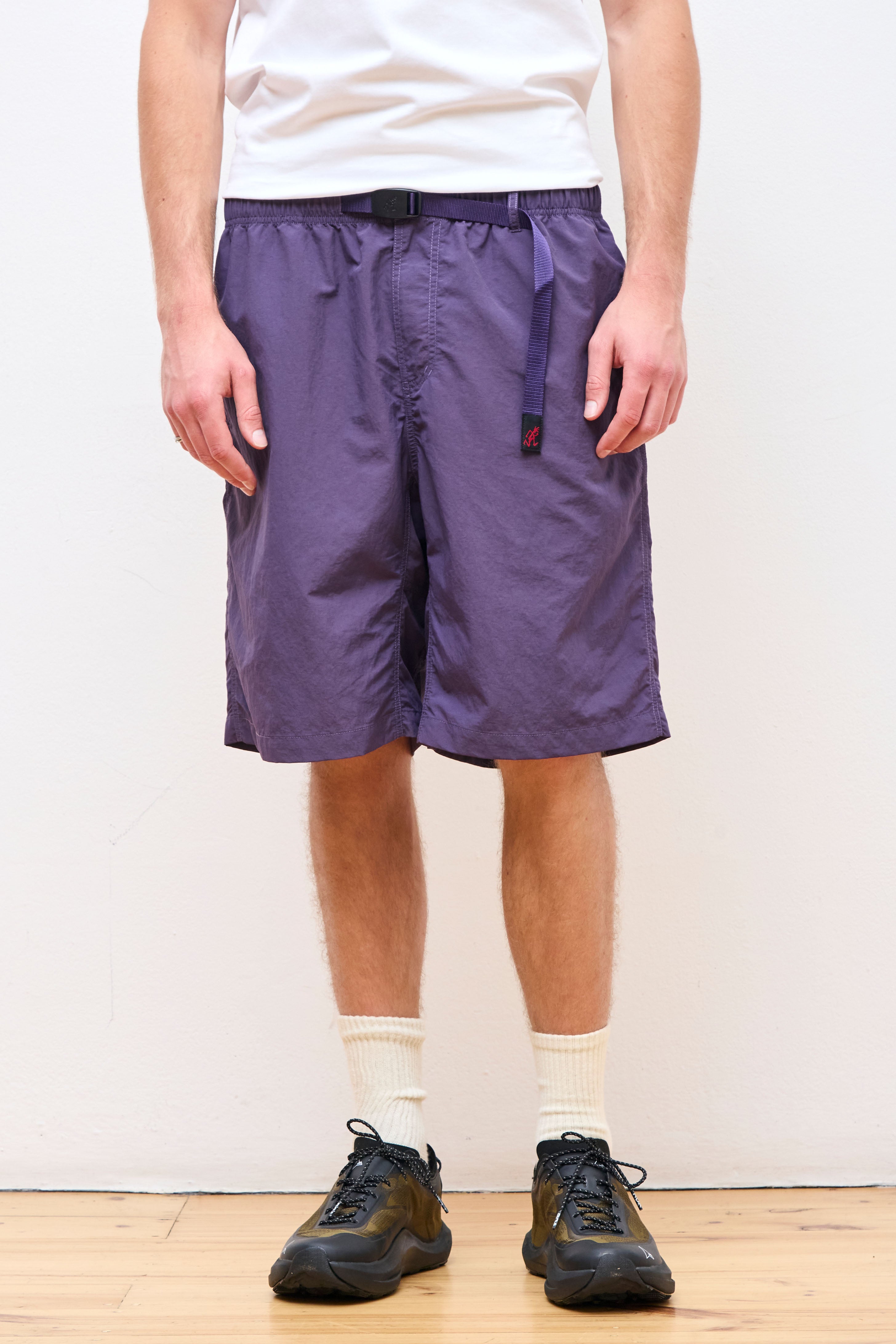 Nylon Loose Short Purple