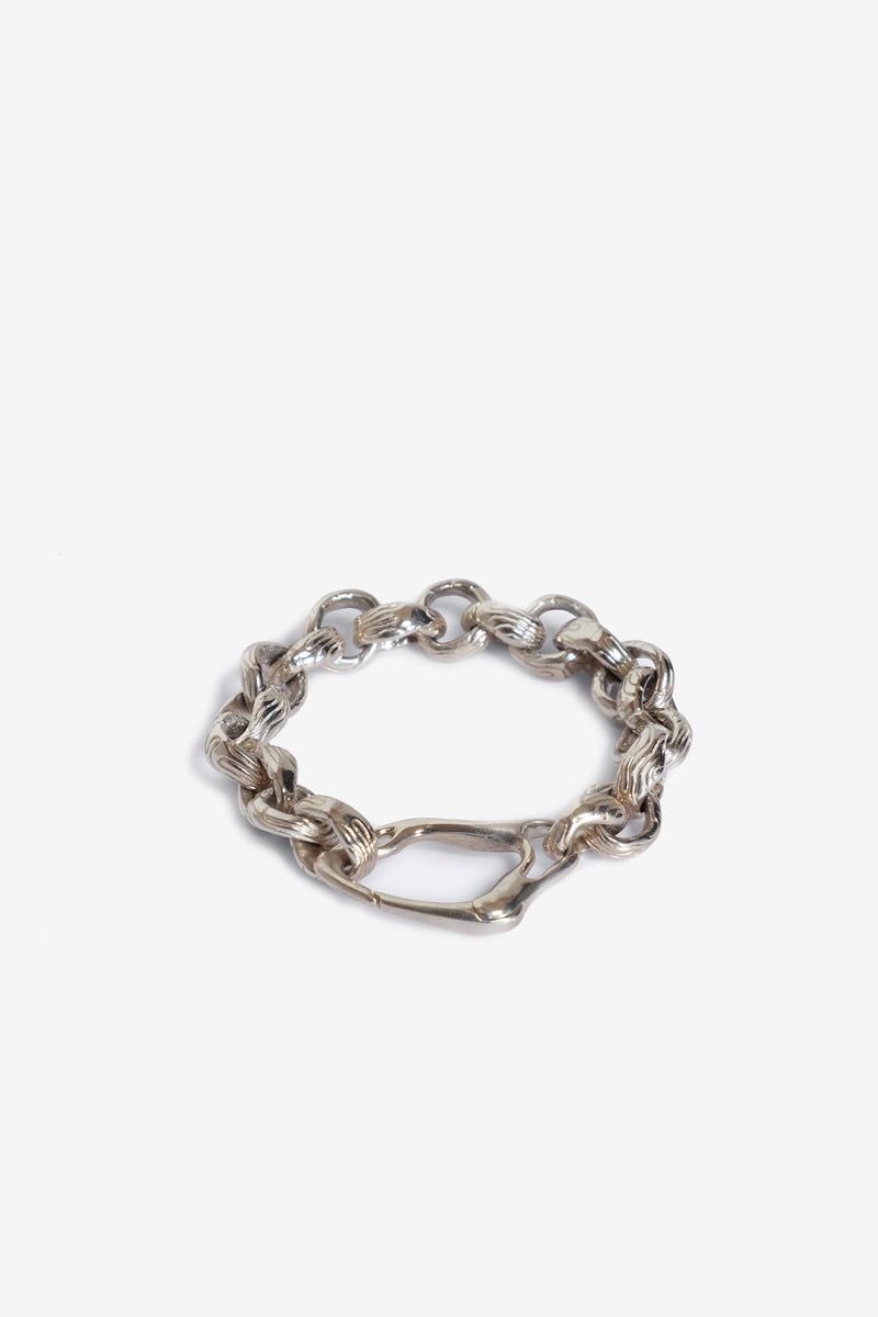 Globe Belcher Bracelet Silver