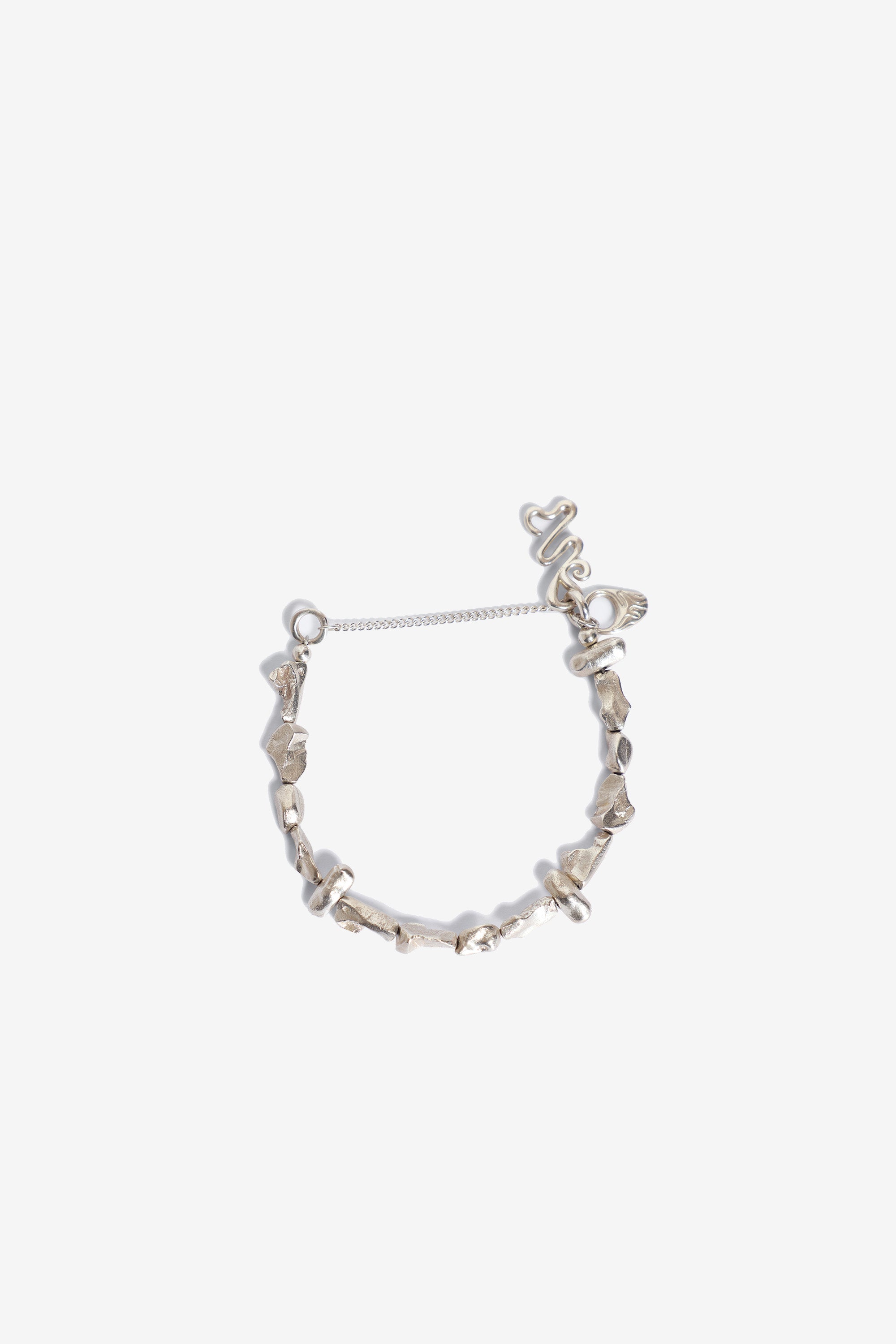 Rock Chain Bracelet Silver