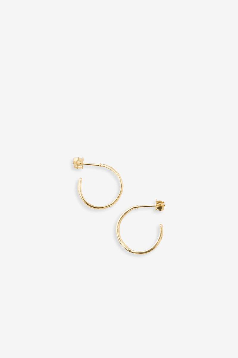 Texture Hoops 9Ct Gold (Pair) 9Ct Solid Gold