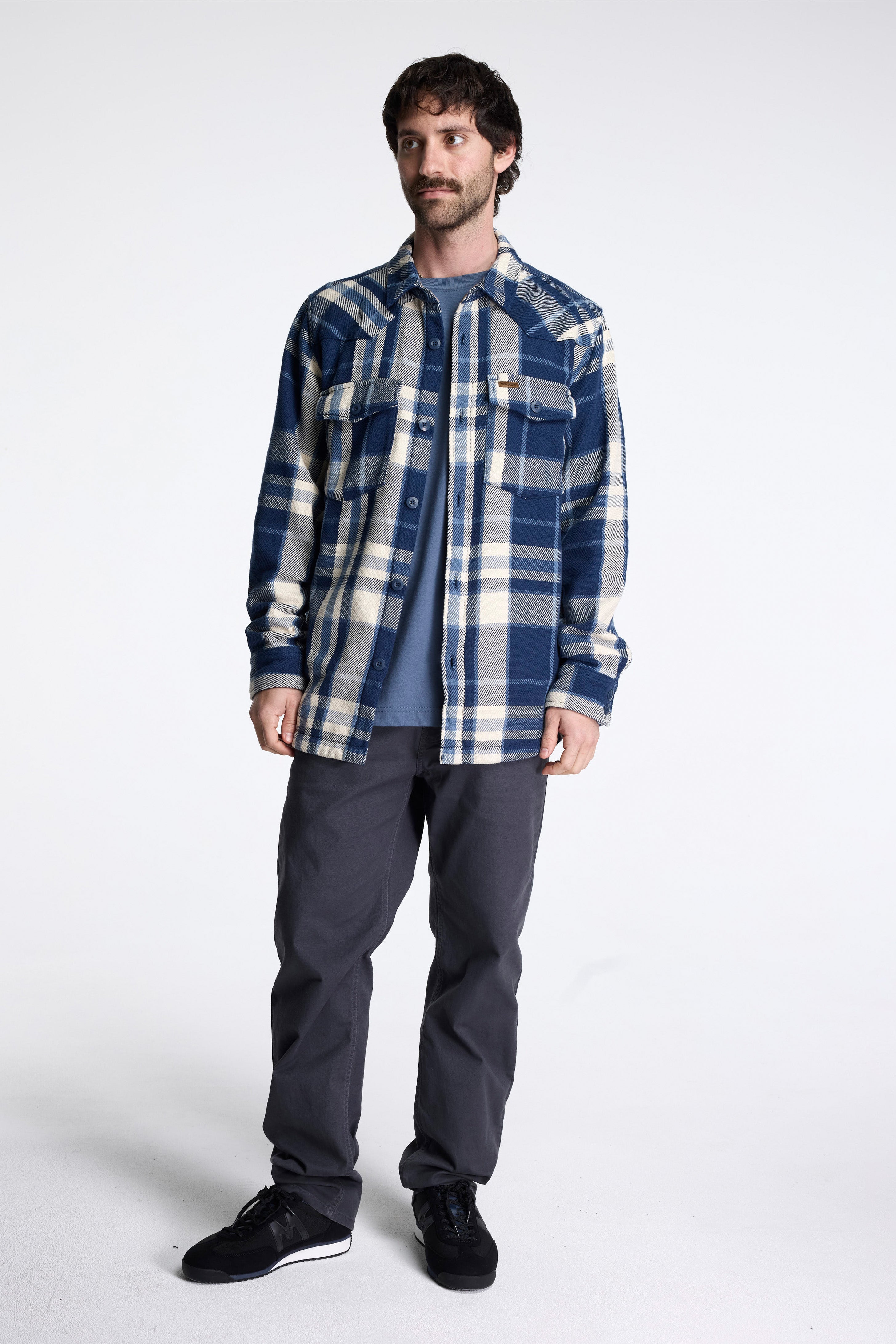 Onlooker Twill Shirt Jacket Mens Midnight Multi