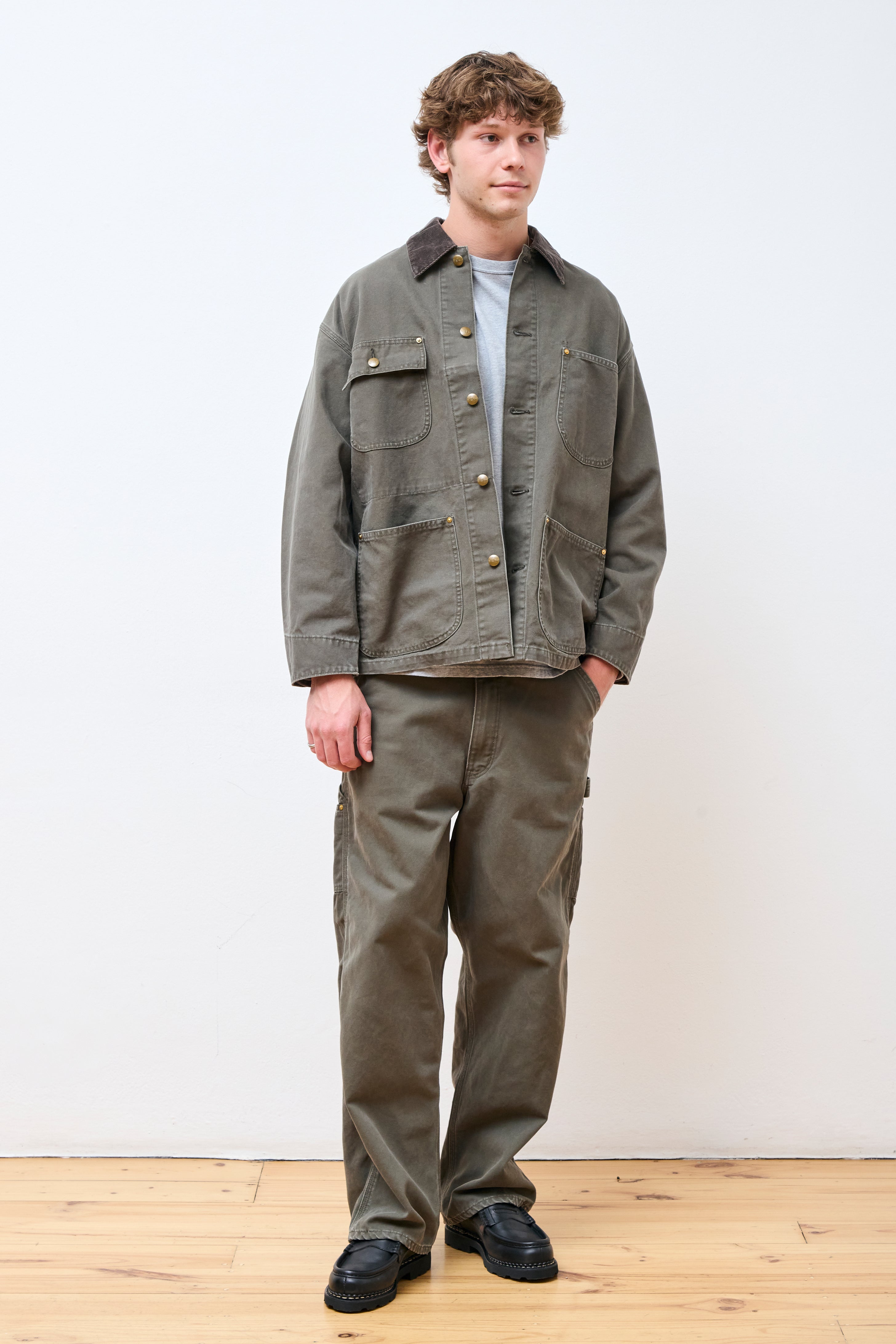 Relax Fit Coverall Army Green