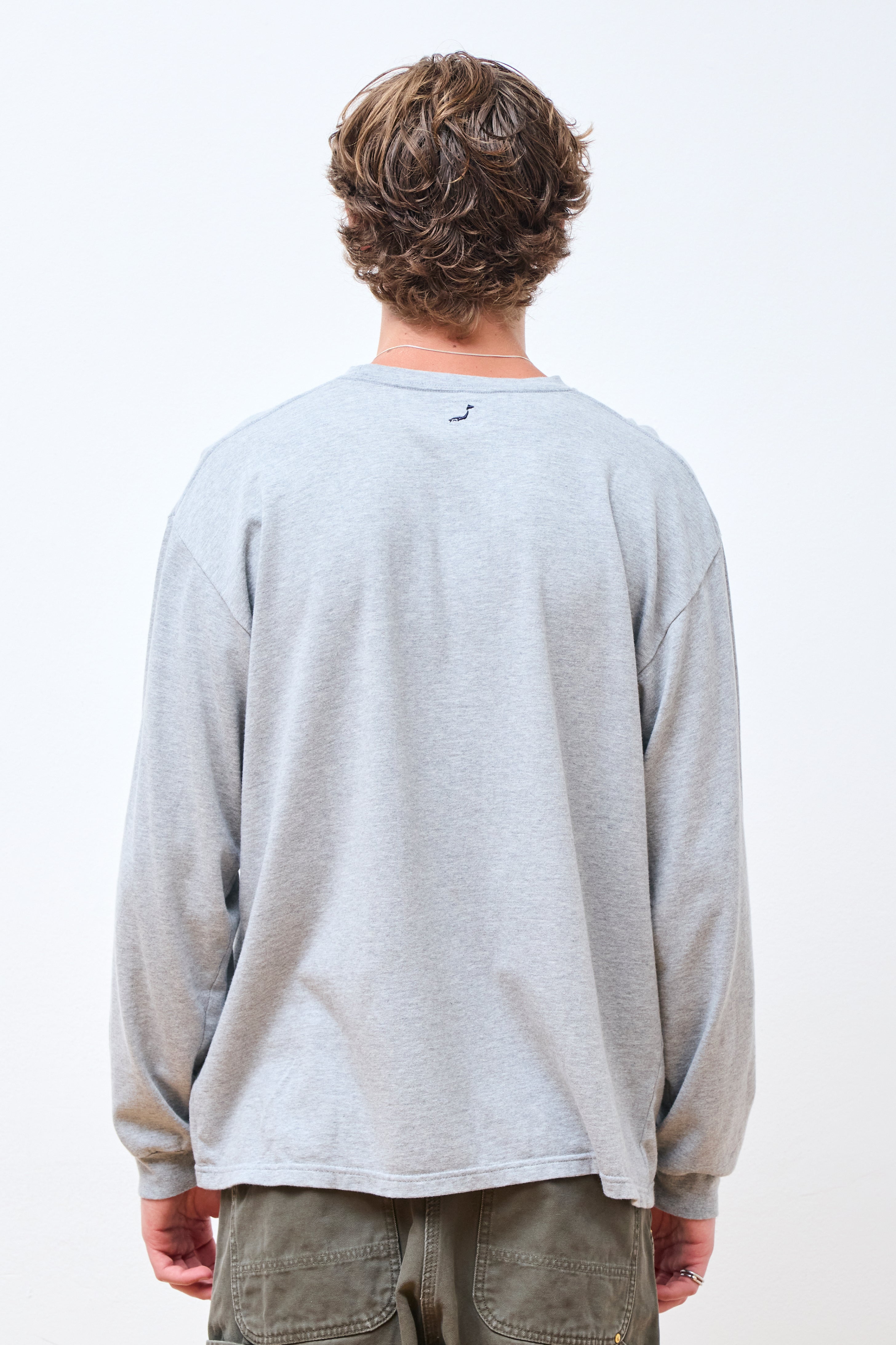 Relax Fit Long Sleeve T-Shirt Heather Gray