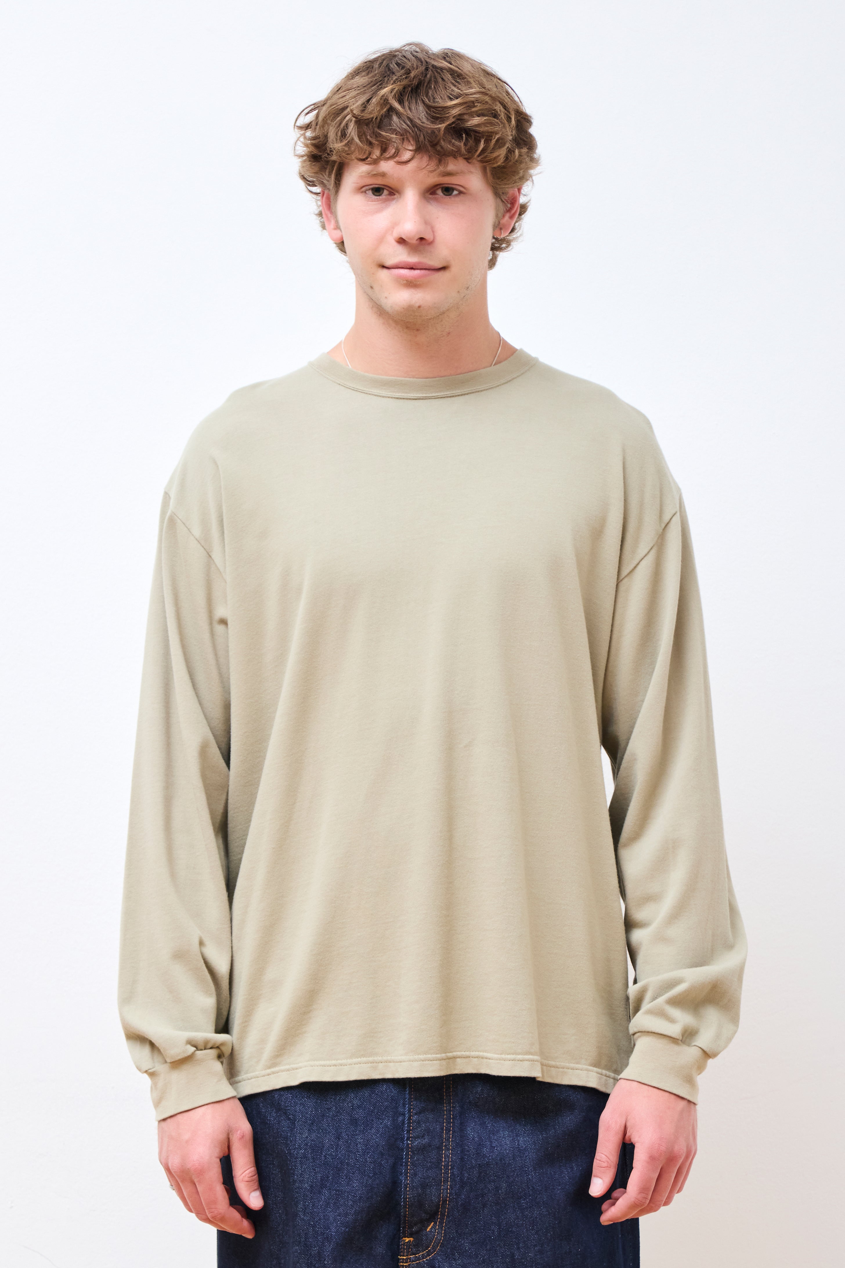 Relax Fit Long Sleeve T-Shirt Olive Drab