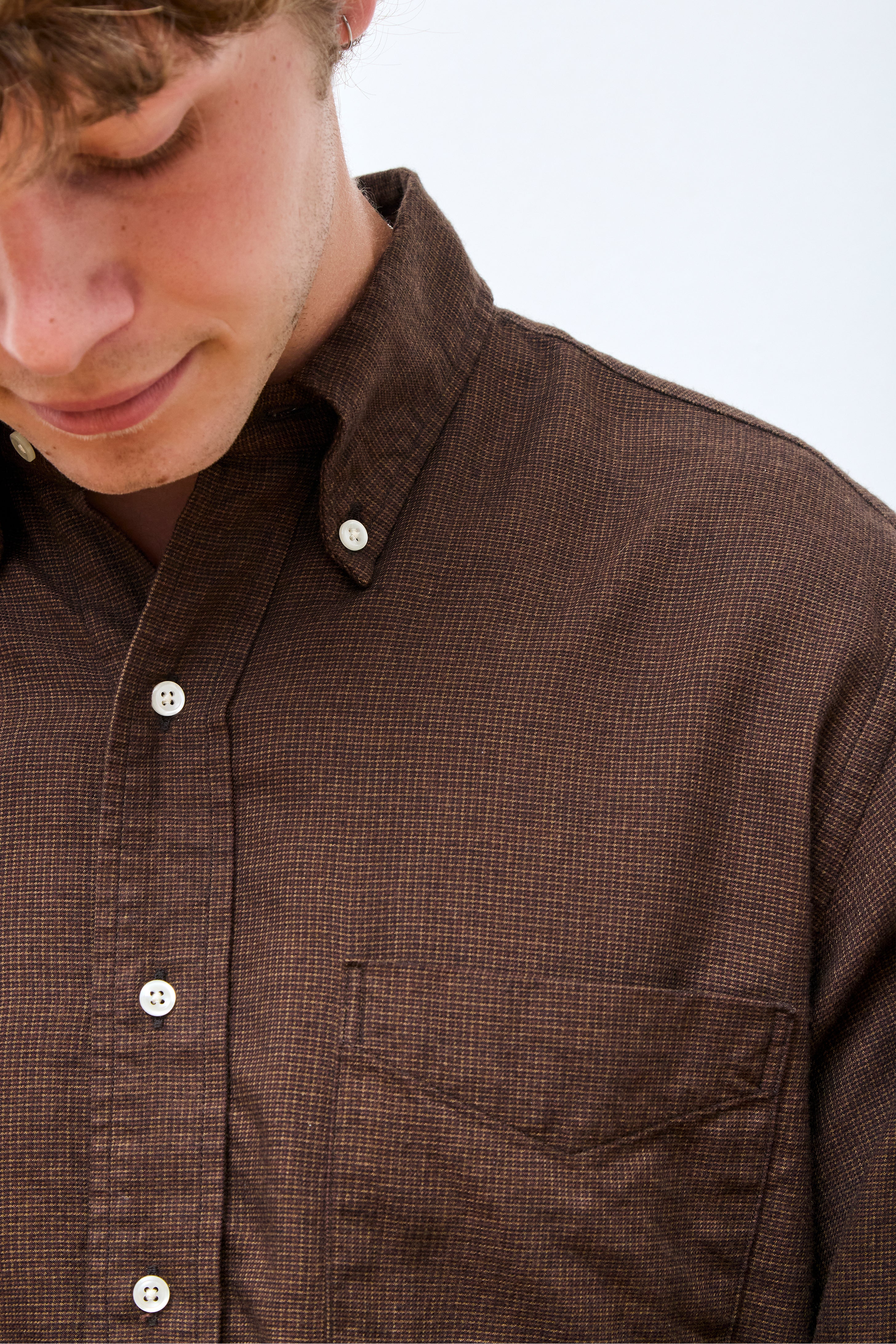 Standard Button Down Shirt Burgundy