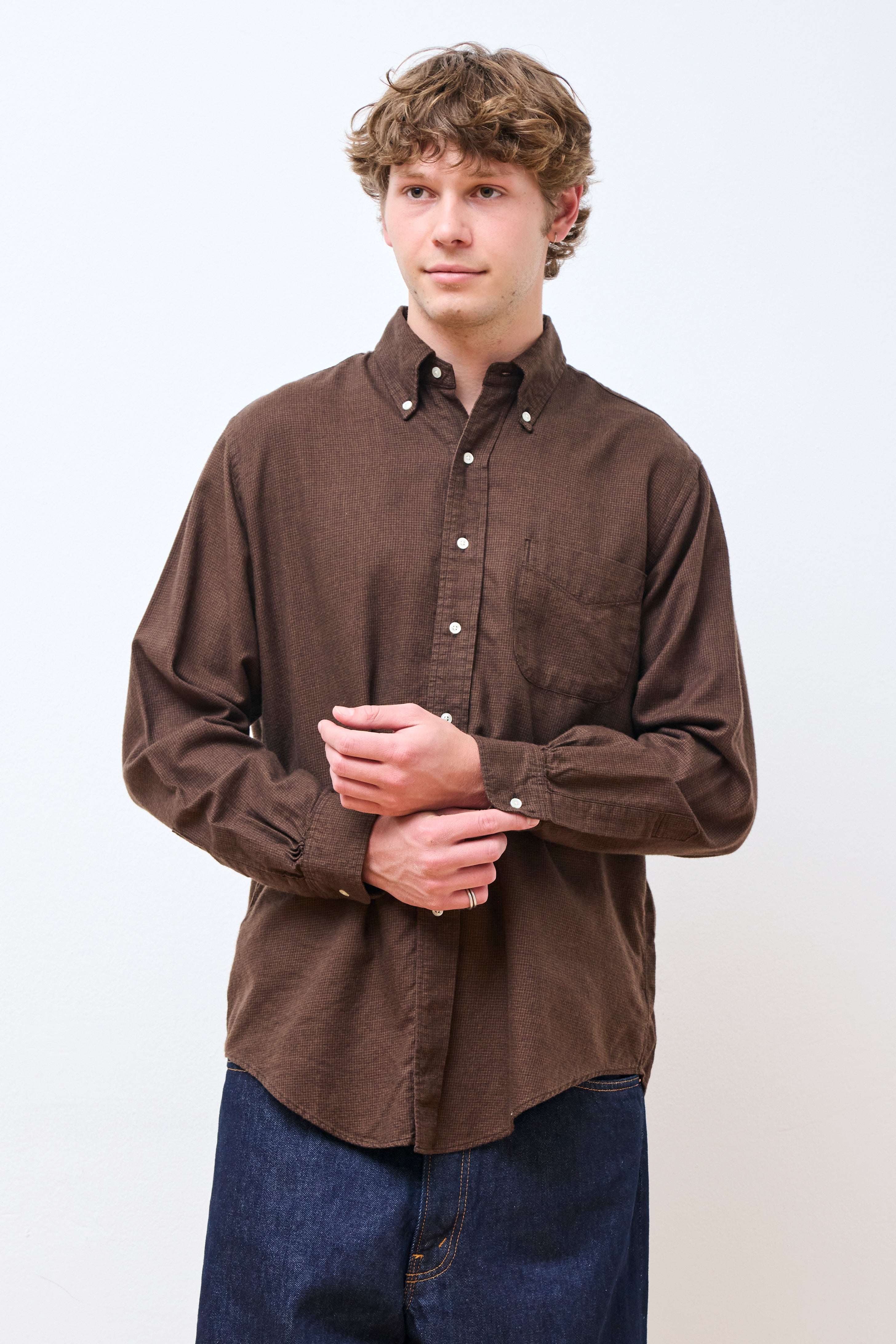 Standard Button Down Shirt Burgundy