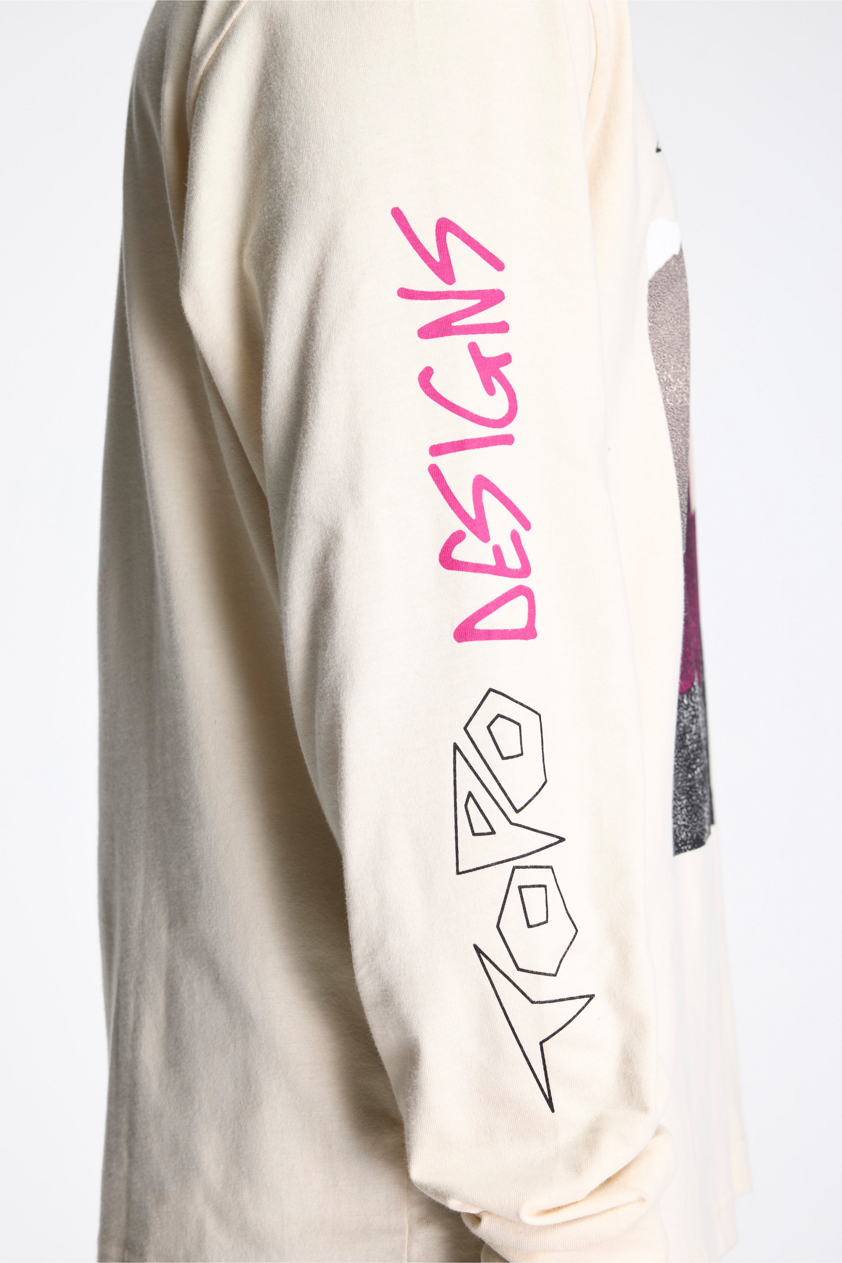 Outlook Tee L/S Mens Bone White