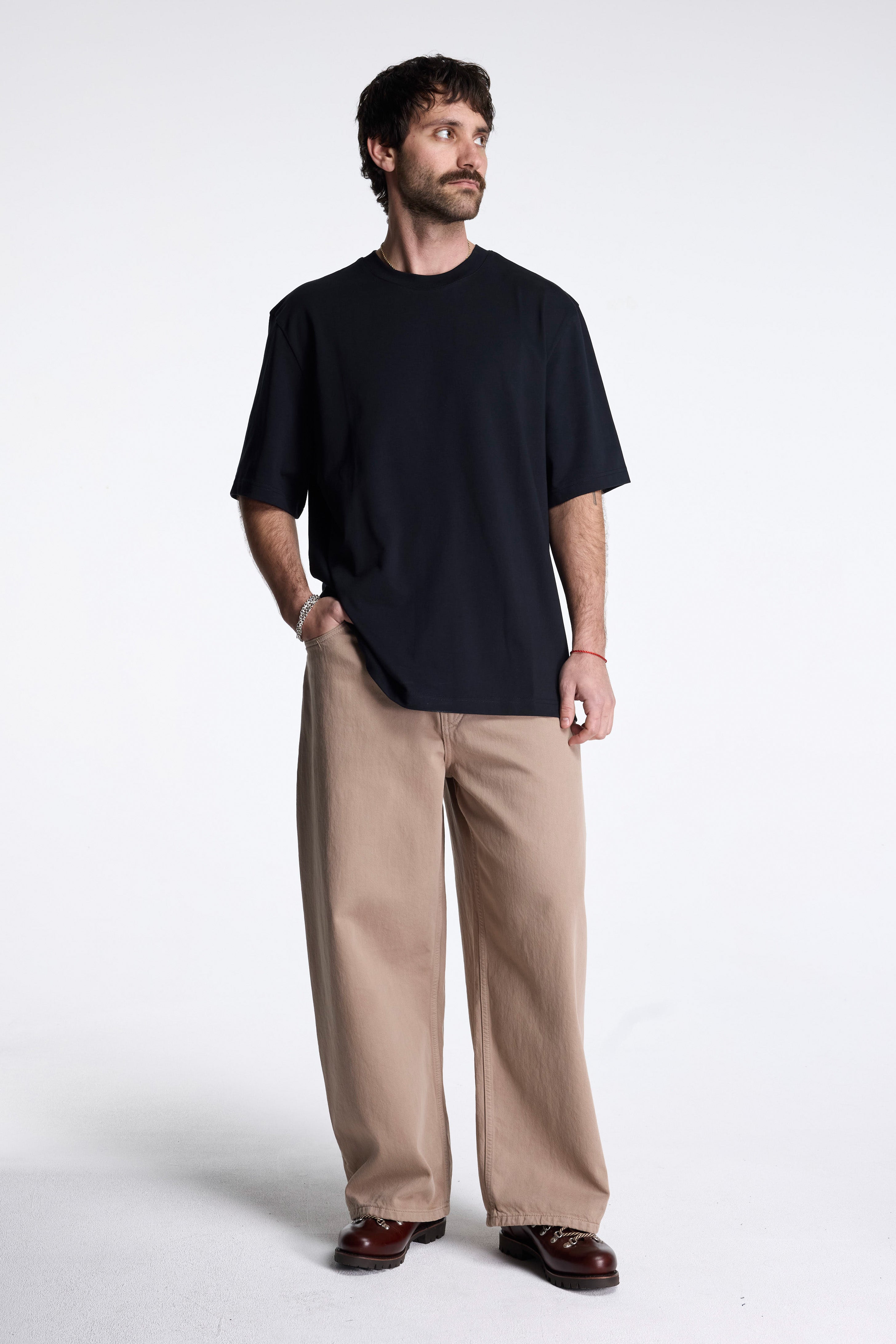 Paolo Garment Dye Denim Pants Fawn